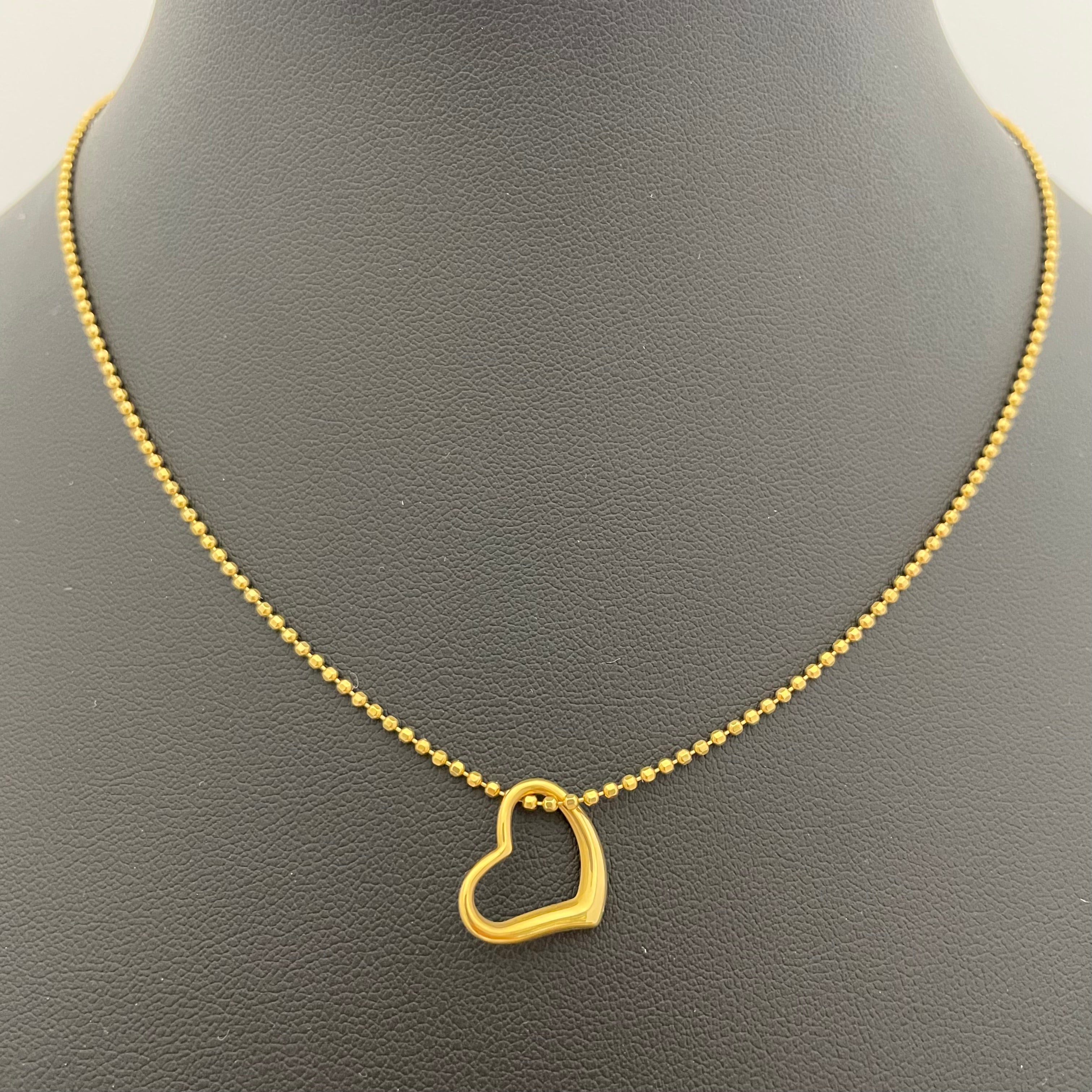 ノンブランド _K18ハートペンダントネックレス_ 3.8g/40cm _中古品