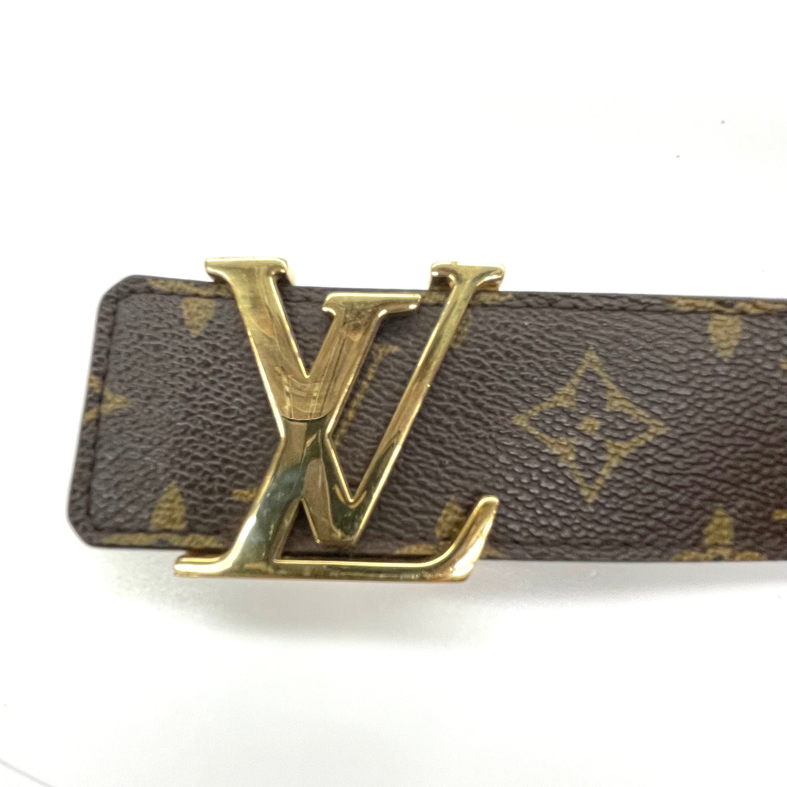 LOUIS VUITTON_モノグラム サンチュール_LVイニシャルベルト_M9608/95/38in_中古品