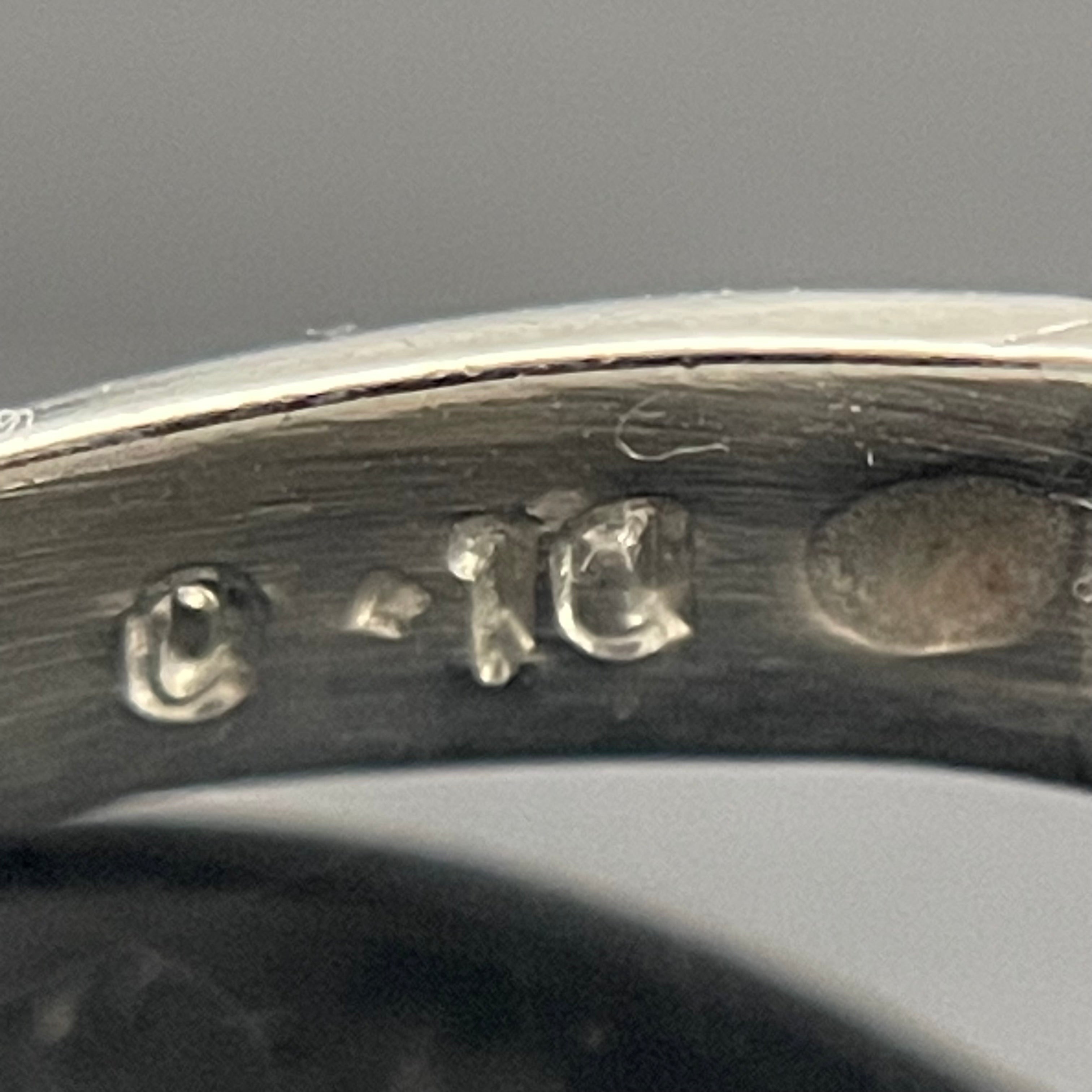 ノンブランド _Pt900ファッションリング_蛇モチーフ_6.7g/D0.1ct/#12号_ 中古品