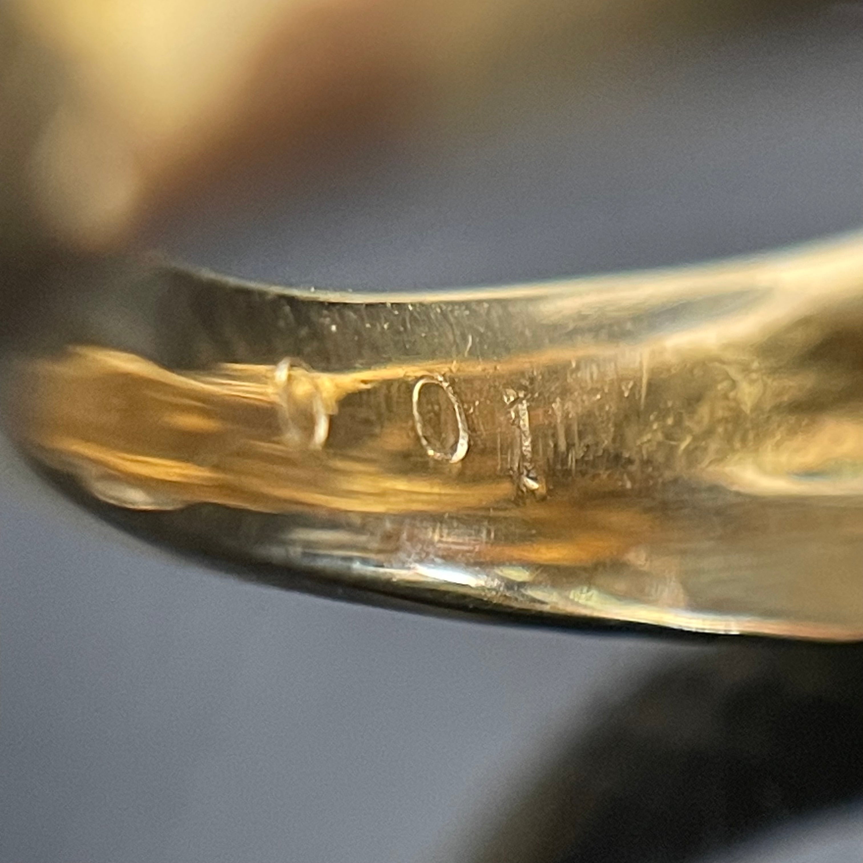 ノンブランド _龍モチーフリング_ K18/9.3g/FD0.01ct/#15号 _中古品