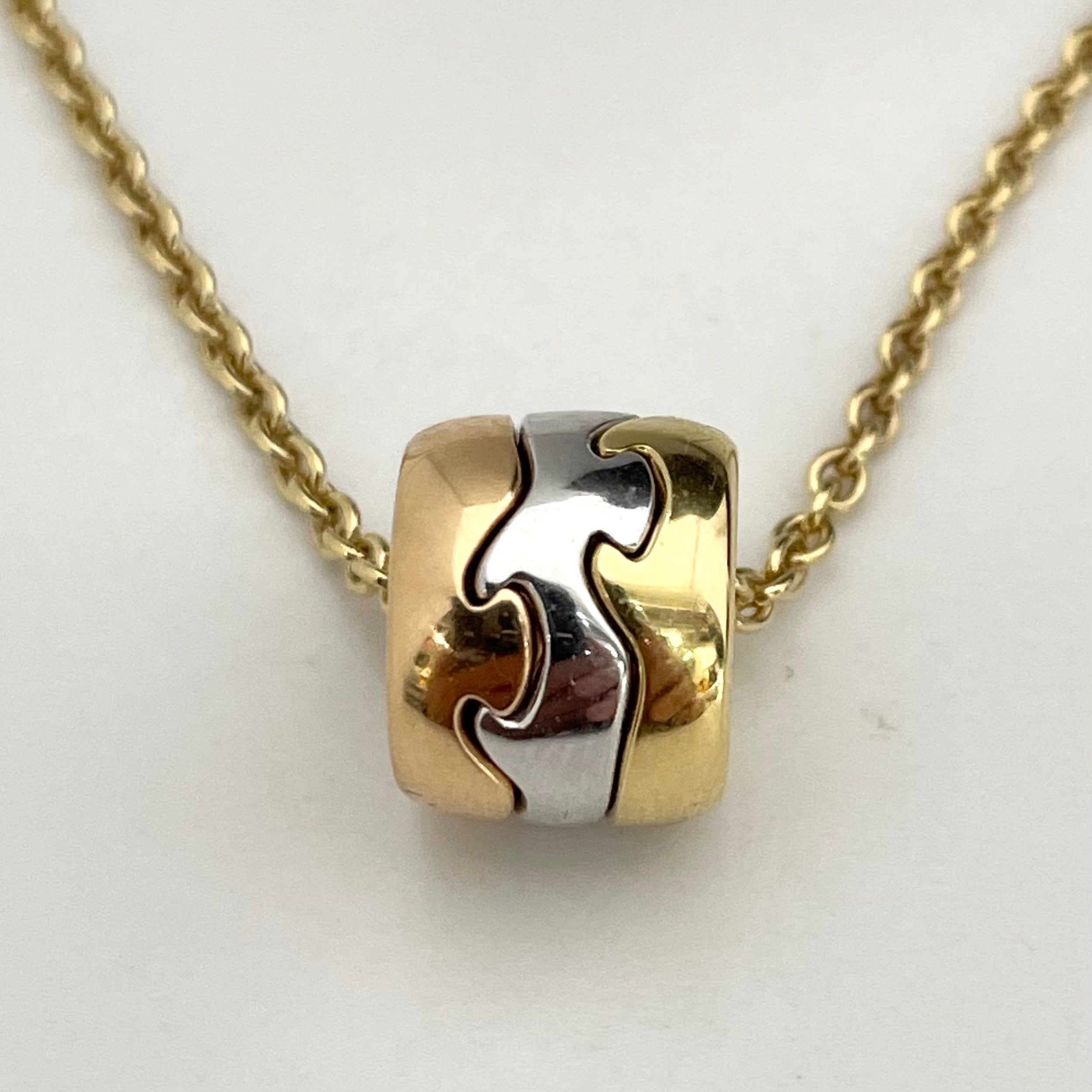 GEORG JENSEN_(ジョージジェンセン)_3カラー(K18)_FUSIONペンダントネックレス_12.5g/40cm_中古品