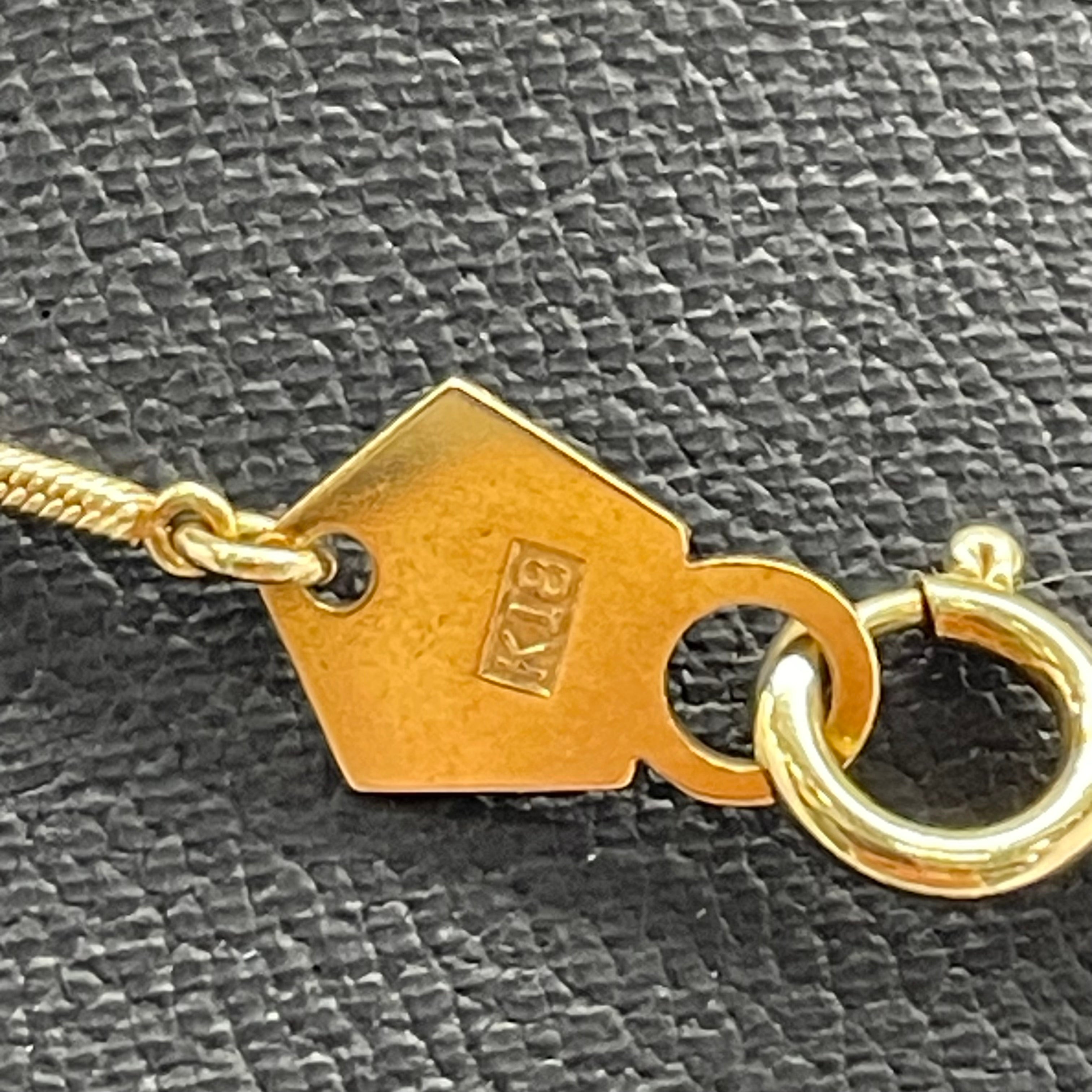 星の砂 _K18ペンダントネックレス_ FD0.26ct/7.8g/42cm_ 中古品