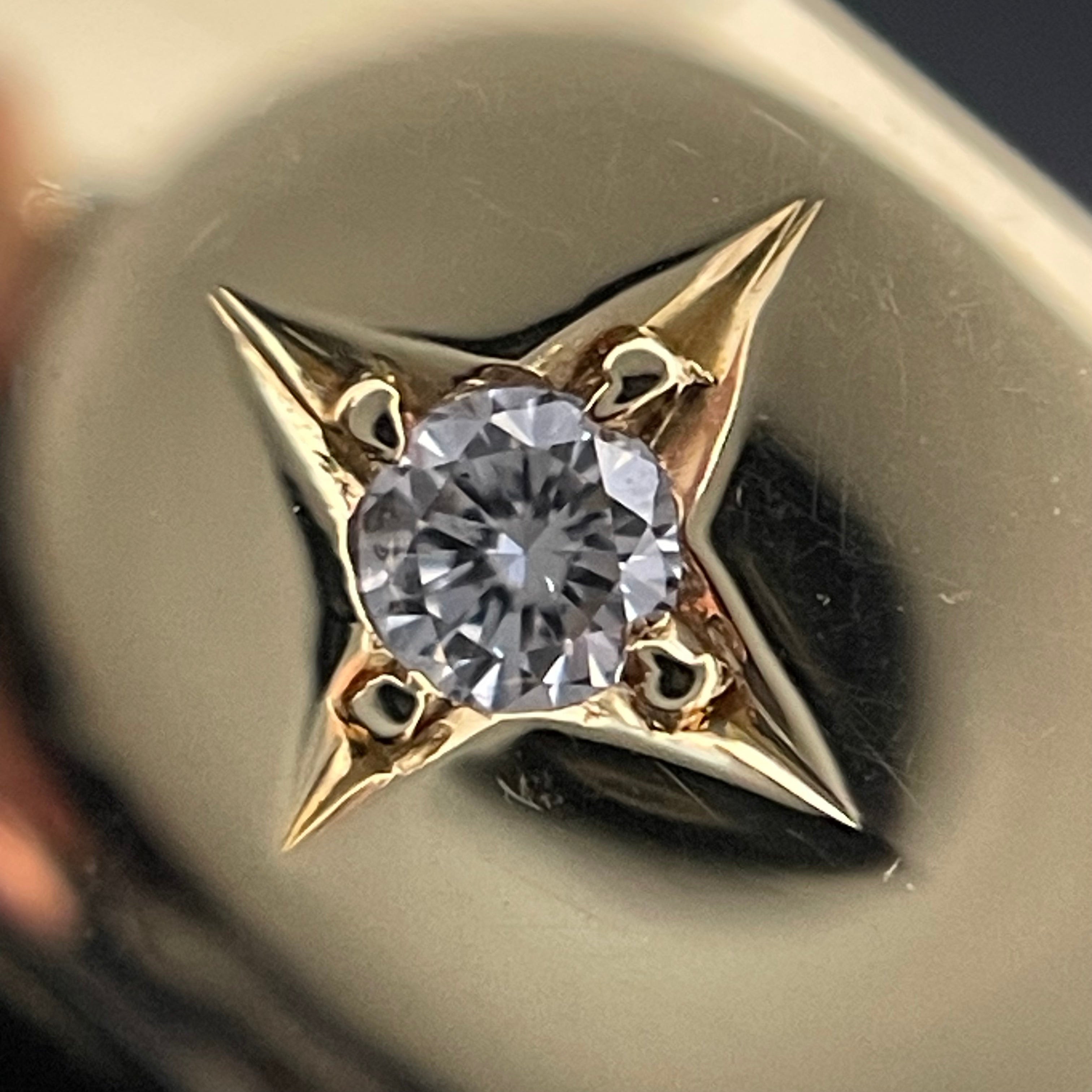 ノンブランド _K18ダイヤモンドリング_FD0.16ct/17.9g/#22.5号_中古品