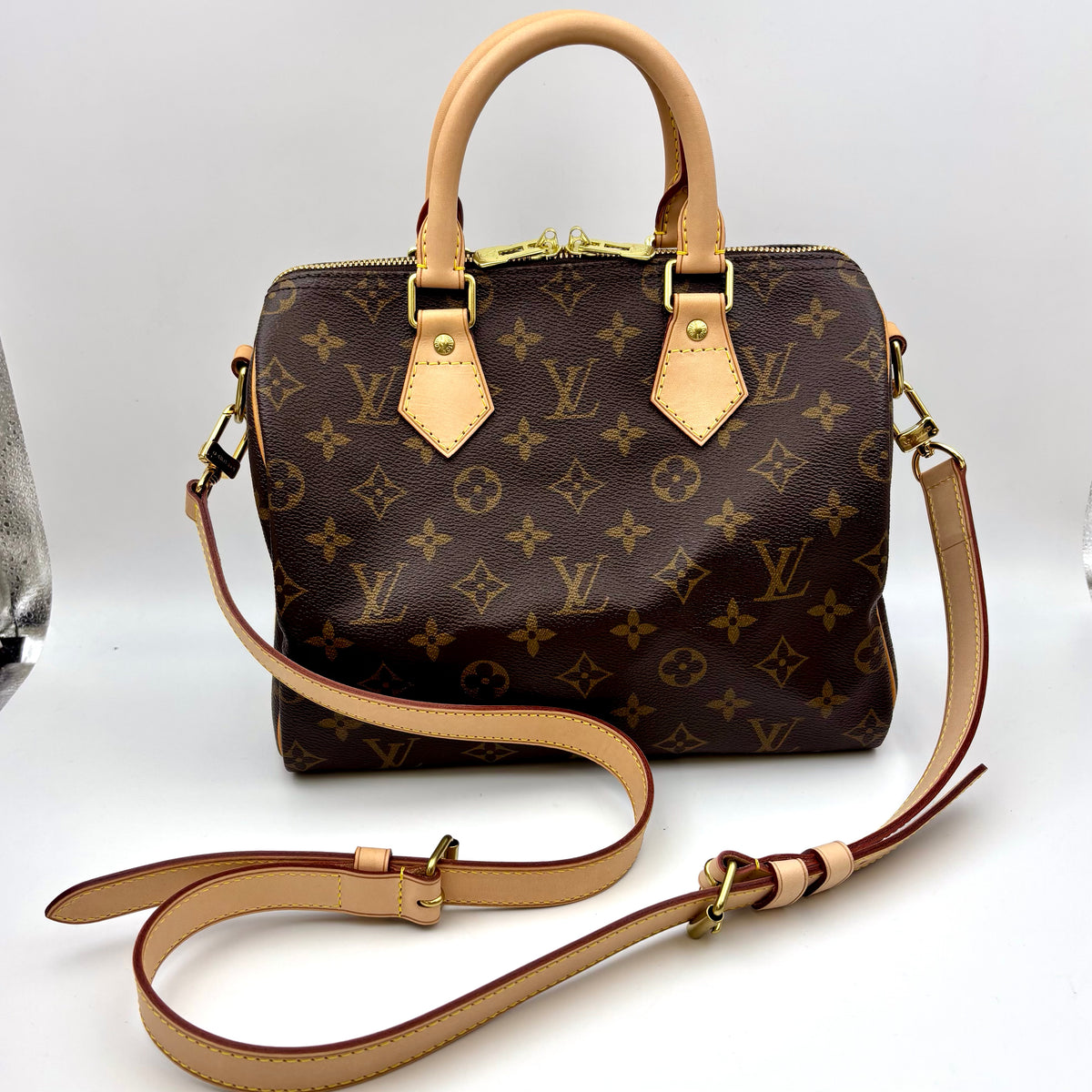 LOUIS VUITTON_(ルイヴィトン)_ハンドバッグ モノグラム _スピーディ・バンドリエール25_ M46977_ 中古品