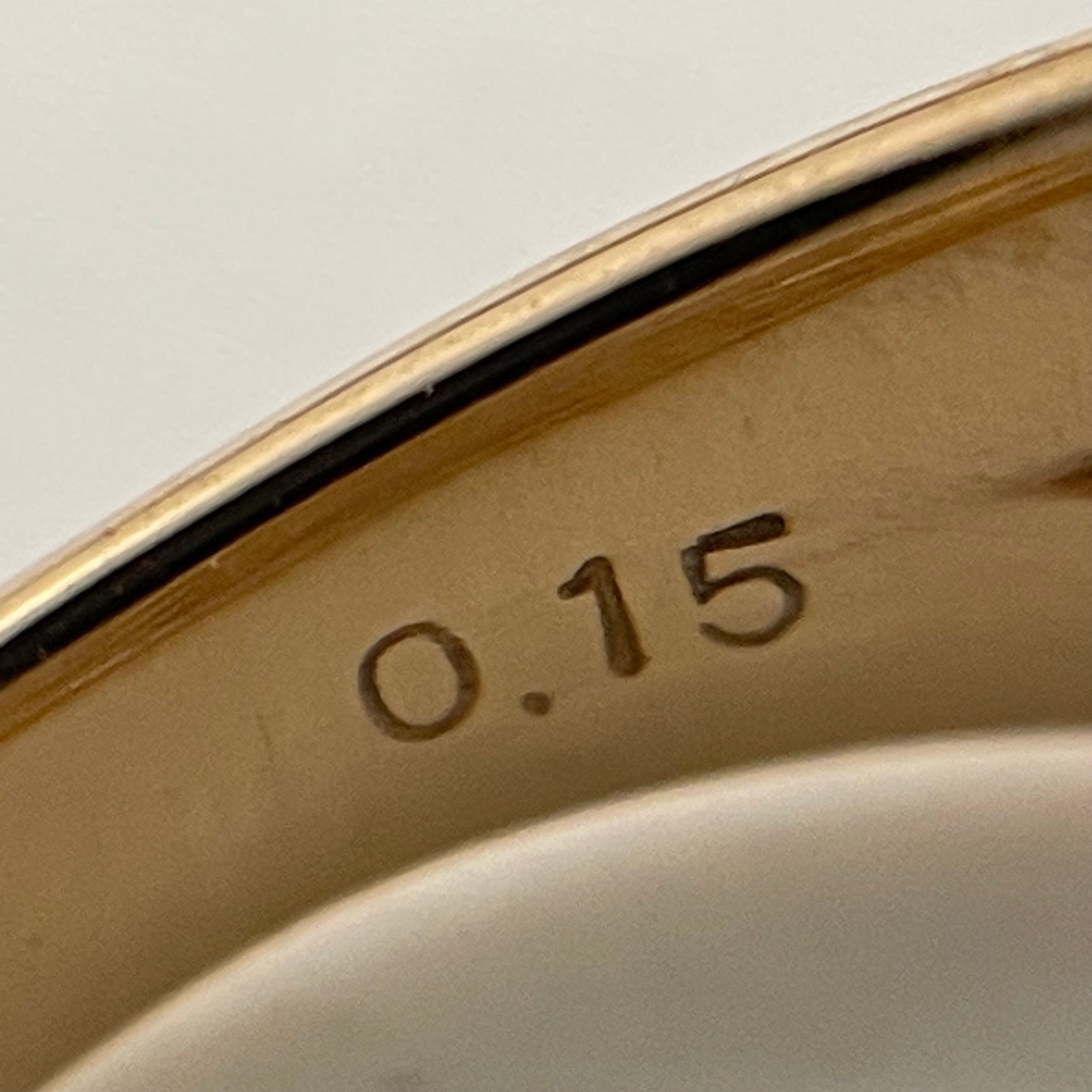 ノンブランド _K18RGファッションリング_D0.15ct/3.8g/#15号_中古品