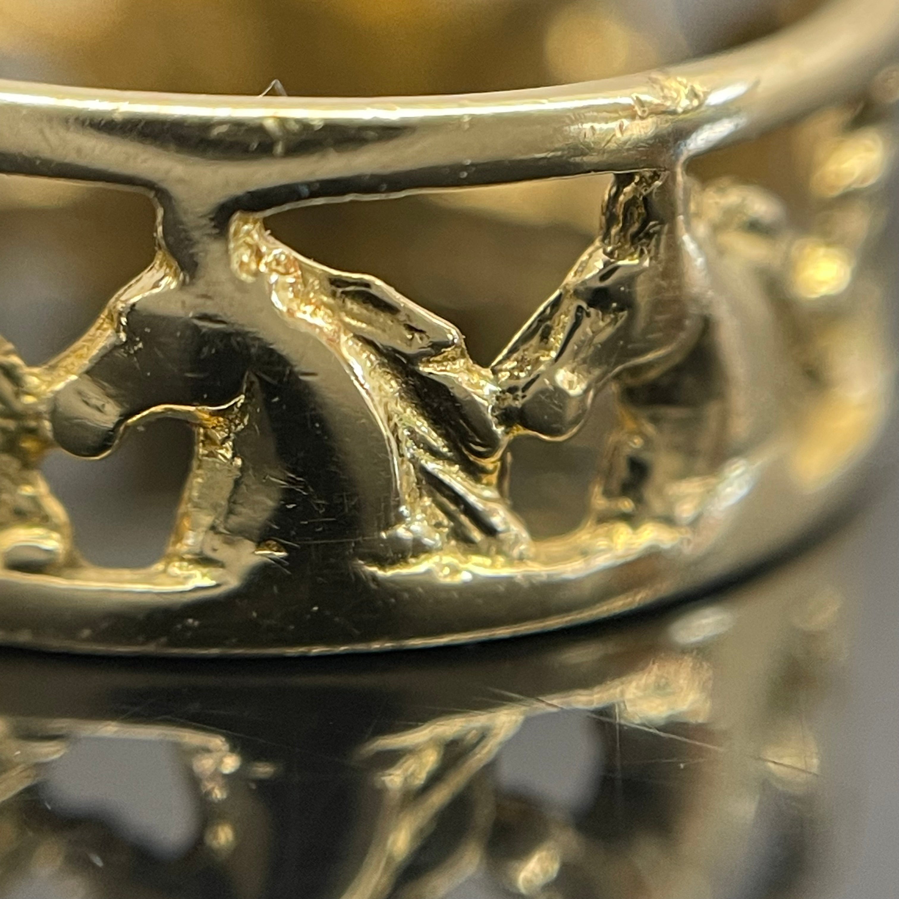 ノンブランド _九頭馬リング(指輪)_K18/2.7g/#13号 _中古品