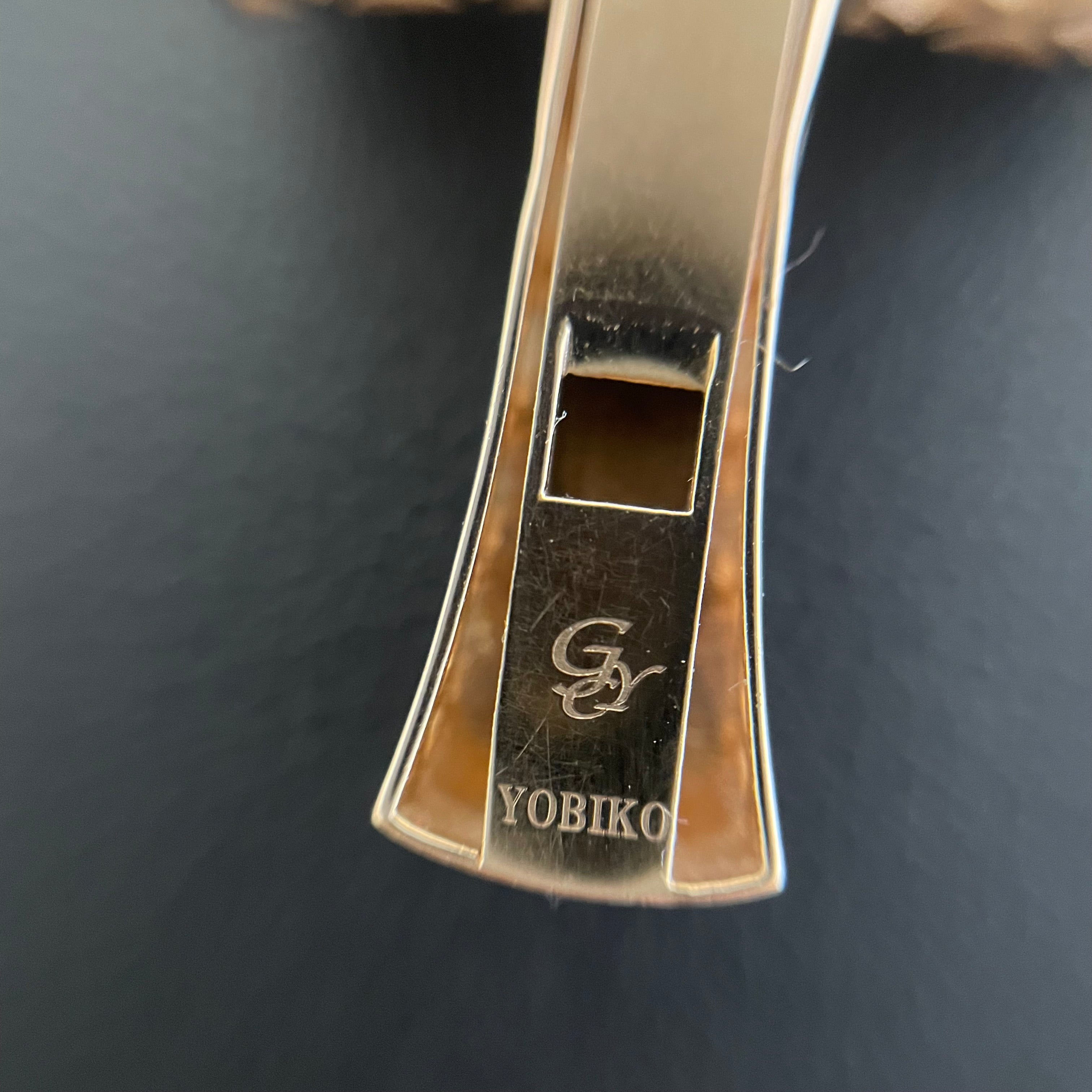 ゆきざき YOBIKO_(ヨビコ)_ペンダントトップ_K18PG/BD0.75ct/10.1g_中古品