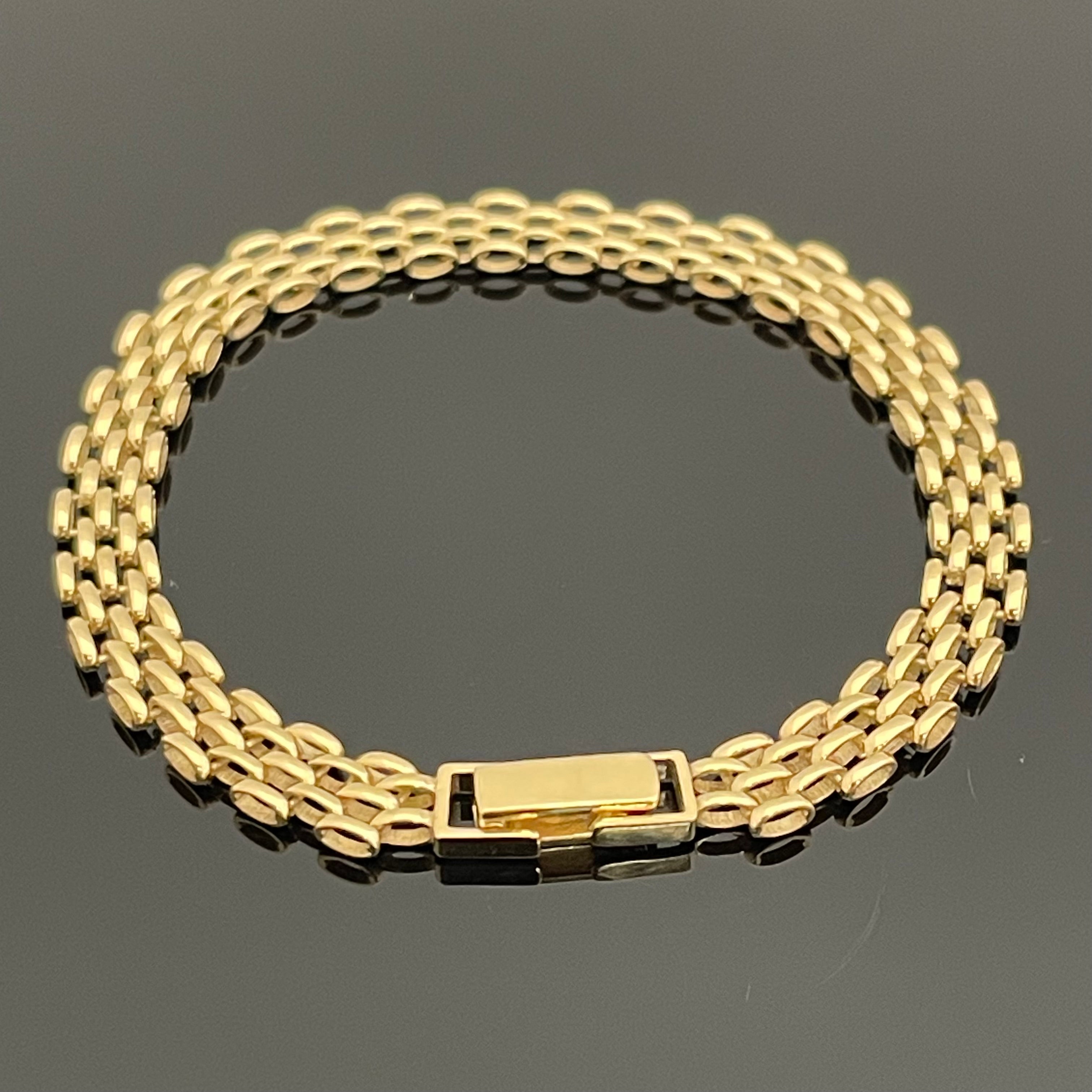 ノンブランド _K18ファッションブレス_17cm/10g _中古品