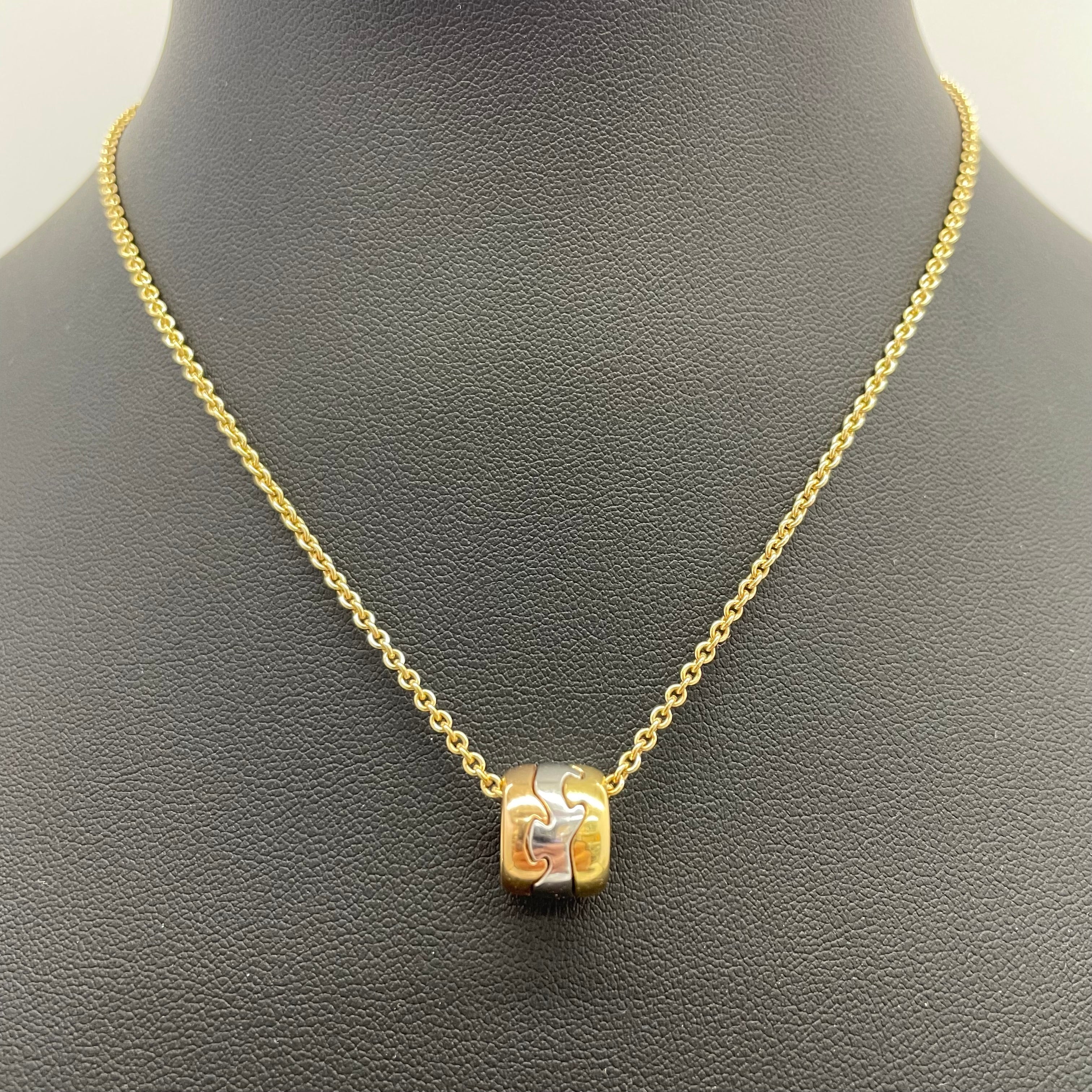 GEORG JENSEN_(ジョージジェンセン)_3カラー(K18)_FUSIONペンダントネックレス_12.5g/40cm_中古品