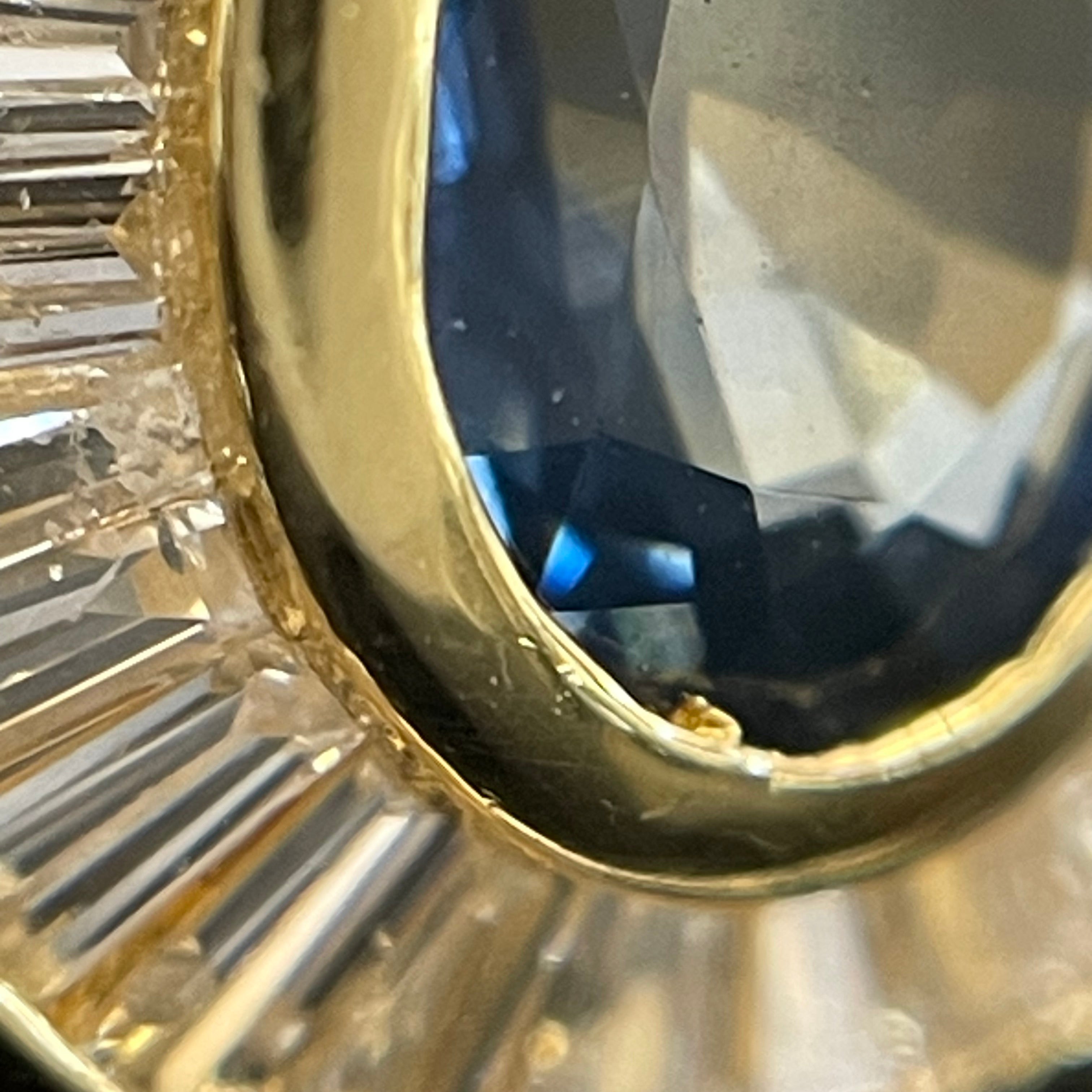 ノンブランド _K18サファイアリング _S1.33ct/FD0.59ct/12.2g/#12号_ 中古品