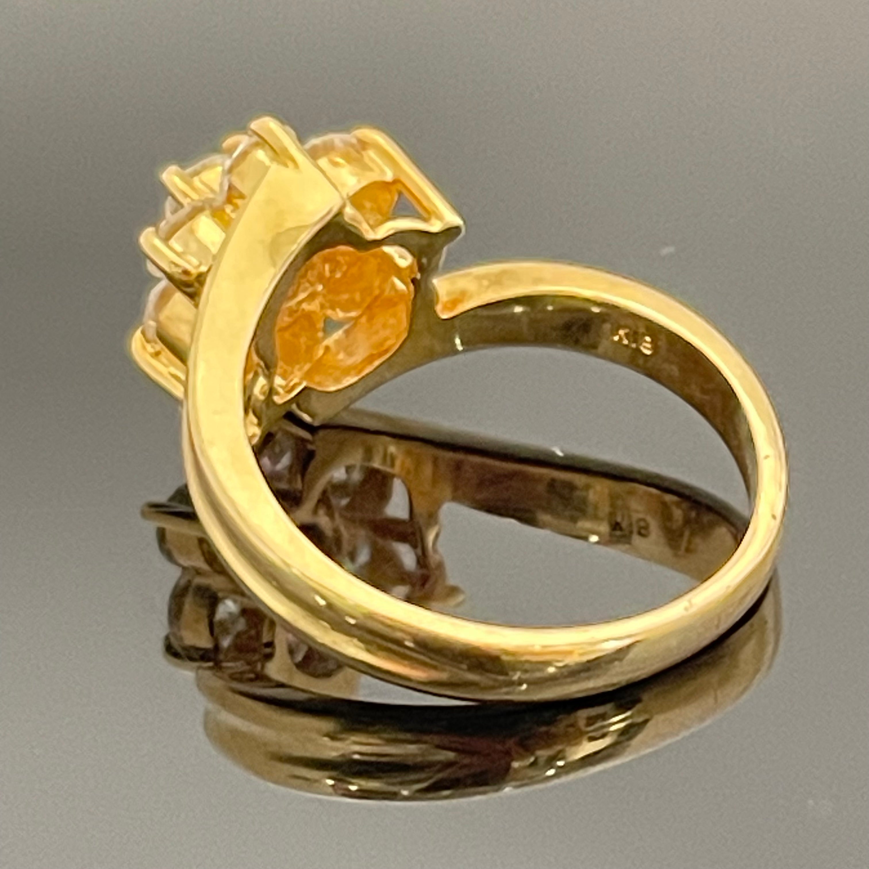 ノンブランド_K18ダイヤモンドリング_FD1.04ct/5.2g/#13_中古品