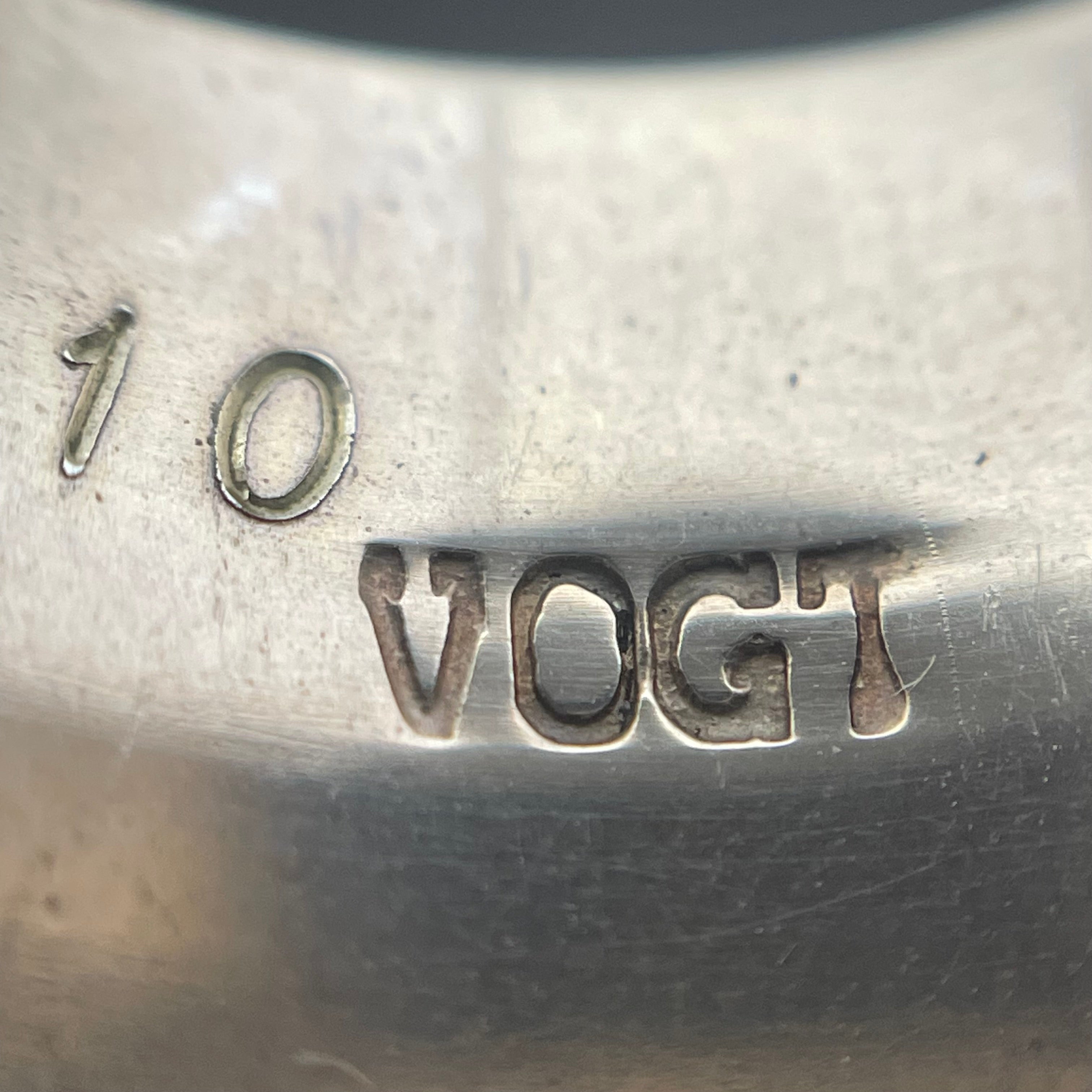 VOGT_(ボグト)_スターリングシルバー/14K _ロングホーンリング_5.7g/#21号 _中古品