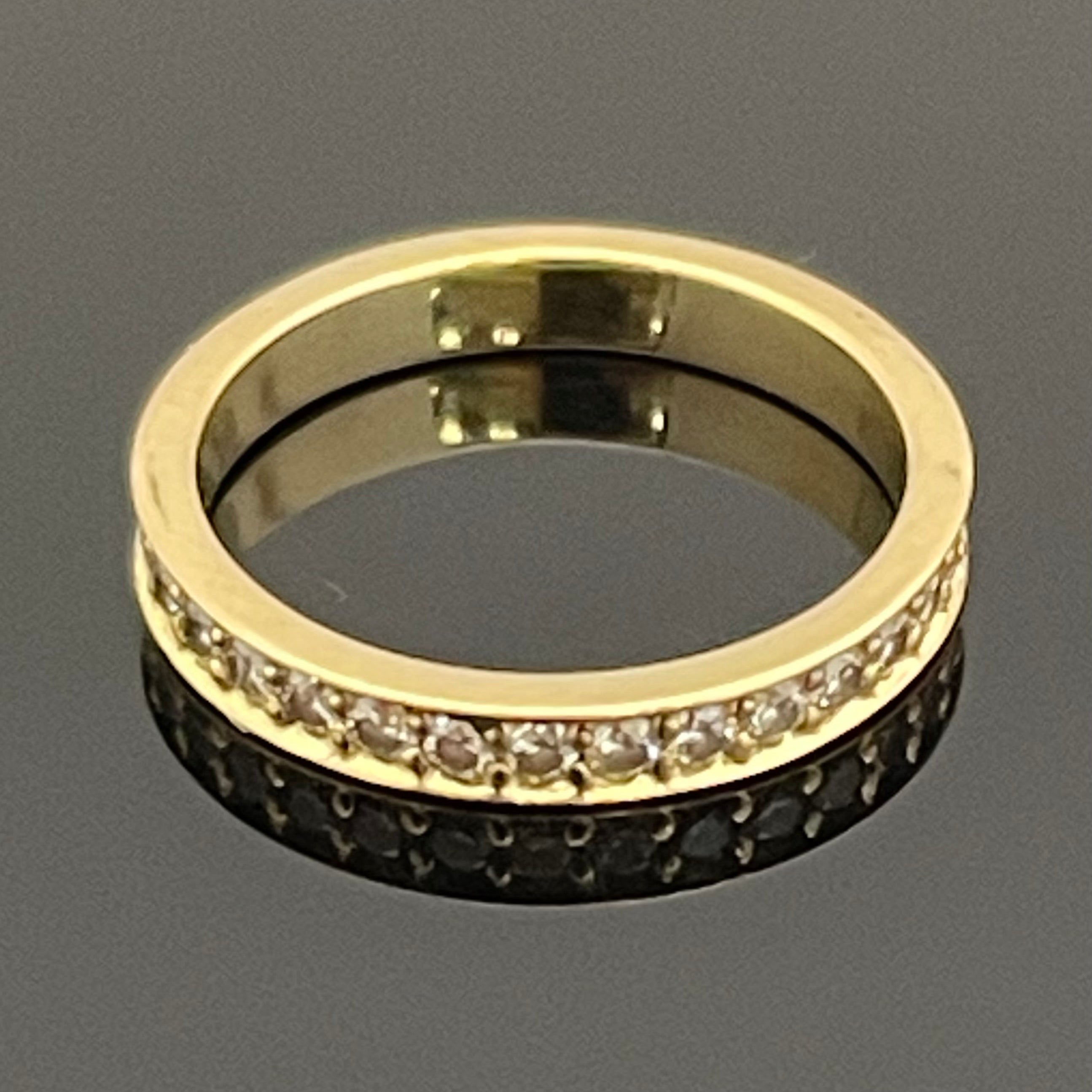 ノンブランド _K18フルエタニティリング_FD0.50ct/1.9g/#6号 _(ネーム入り)_中古品