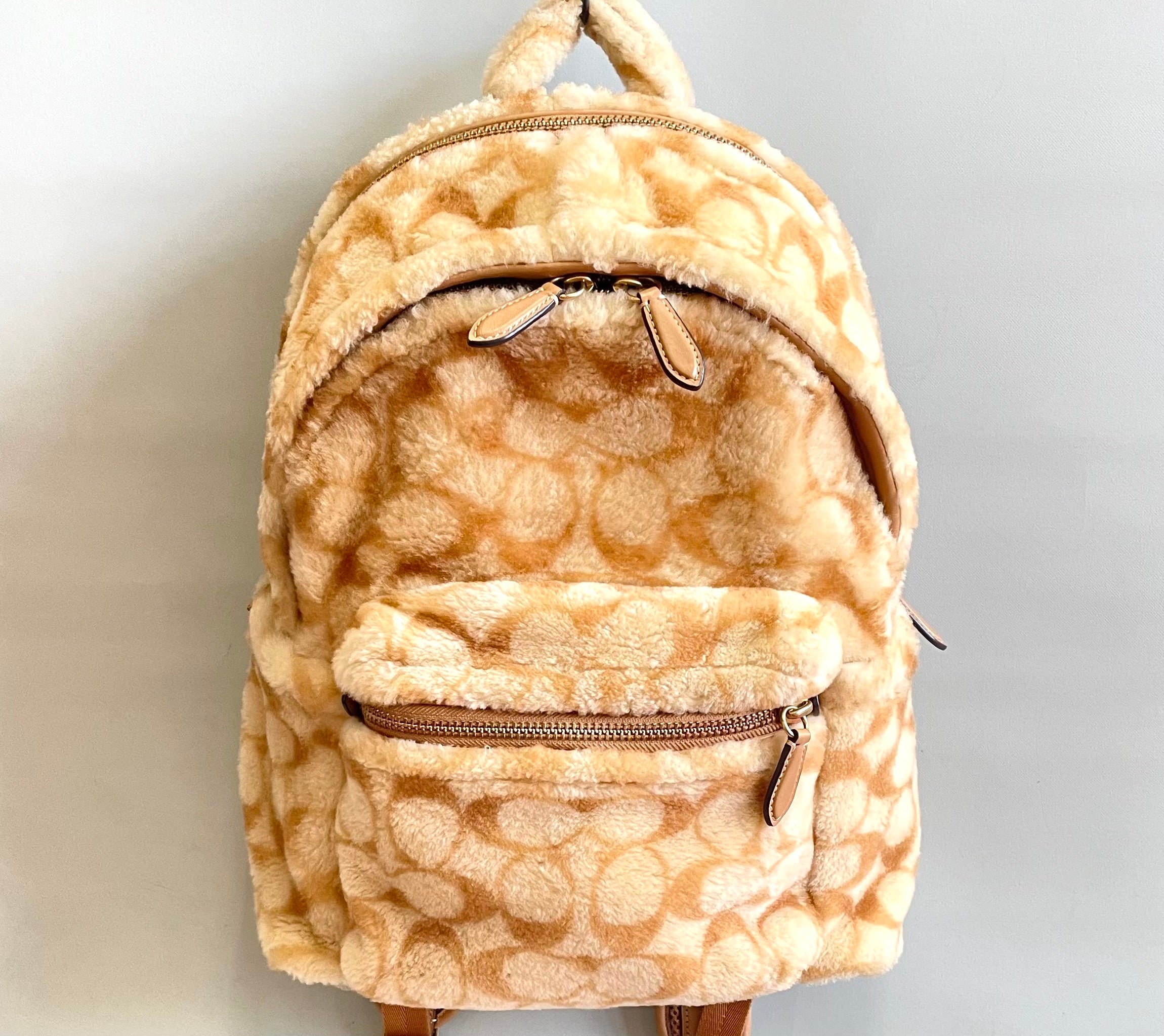 COACH_(コーチ)CC079_チャーター バックパック・_シグネチャー シアリング_中古品