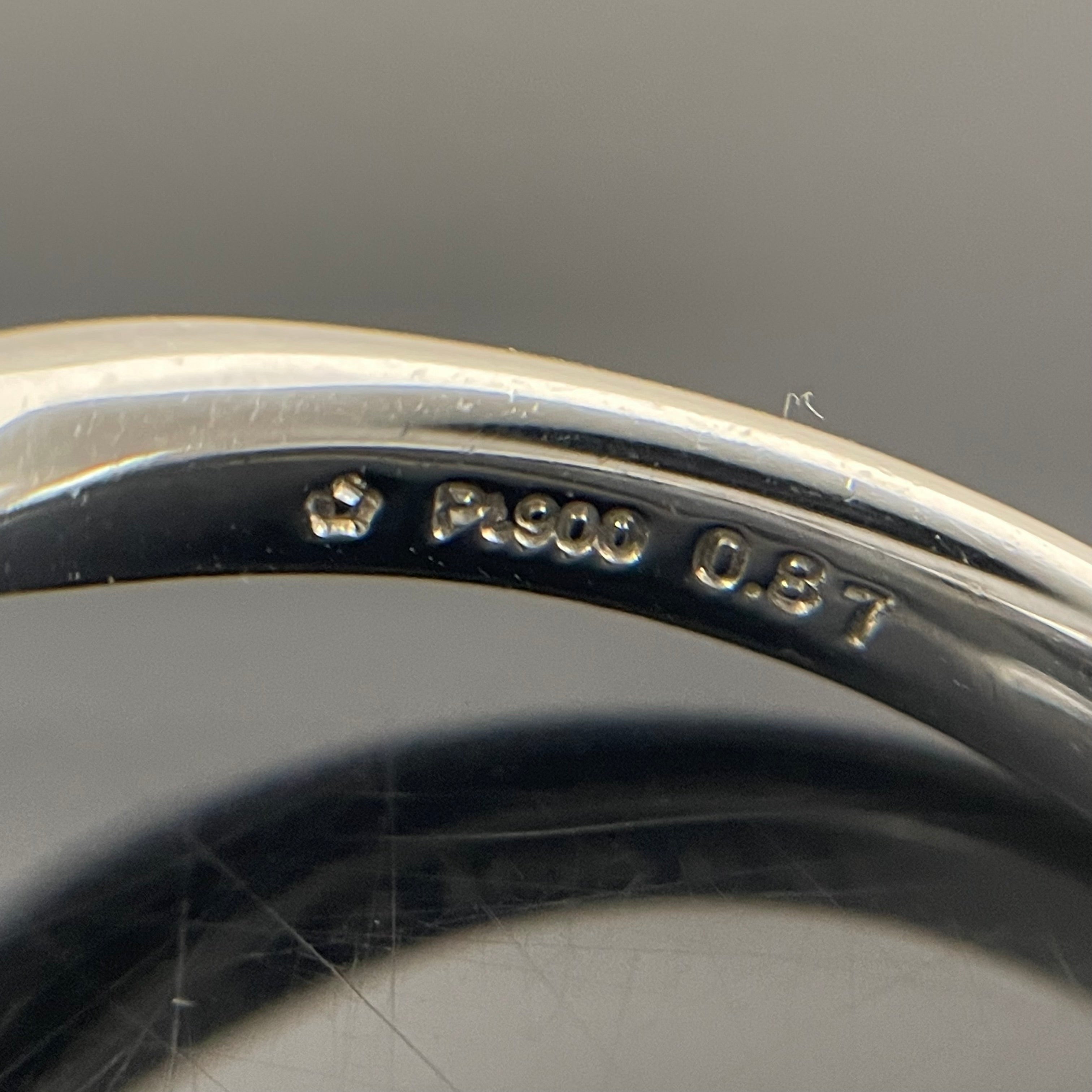 星の砂 _Pt900 _ダイヤモンドリング _FD0.87ct/7.1g/#16.5号_中古品