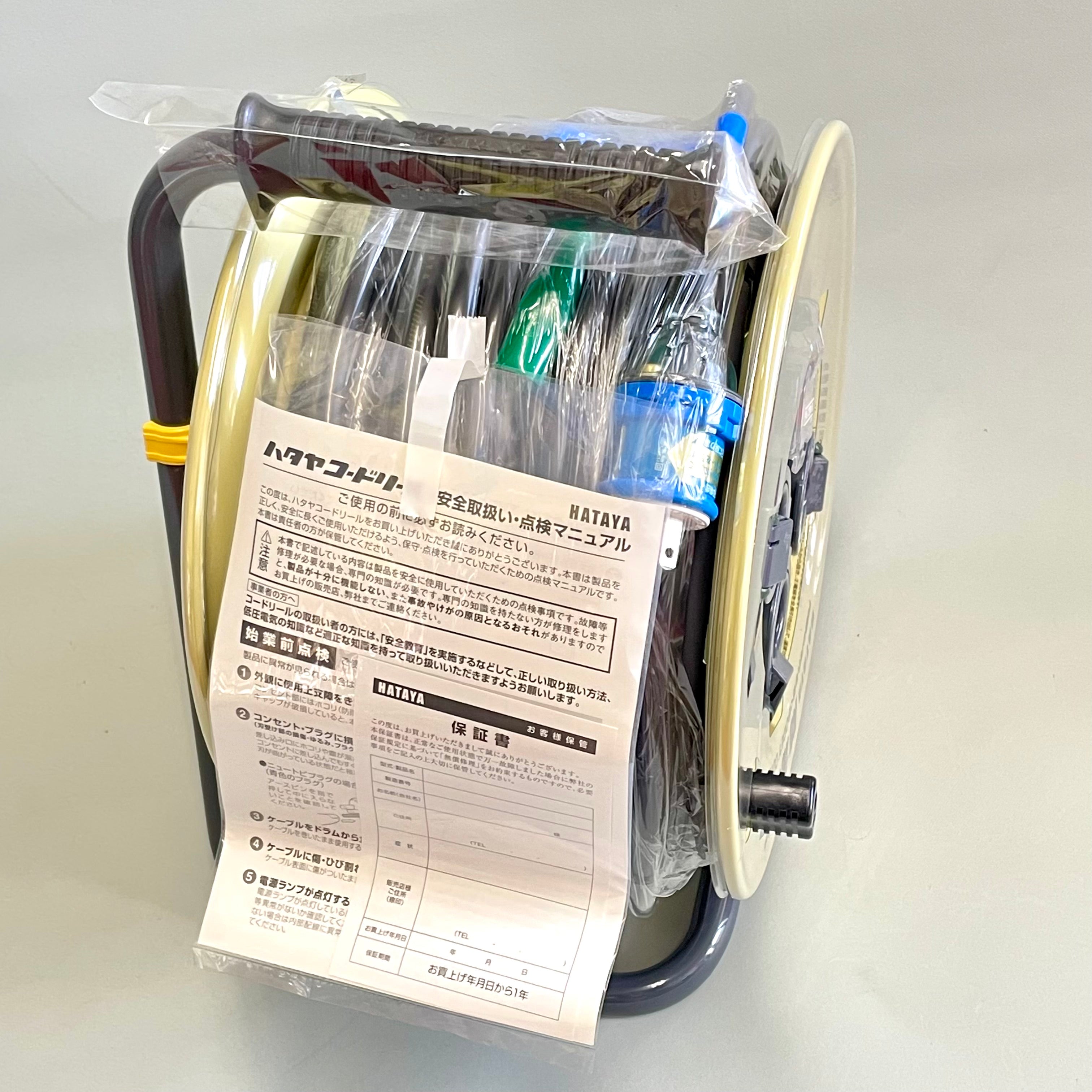 HATAYA_畑屋製作所_50m 屋外用コードリール_サンタイガーレインボーリール_BX-501K_未使用品