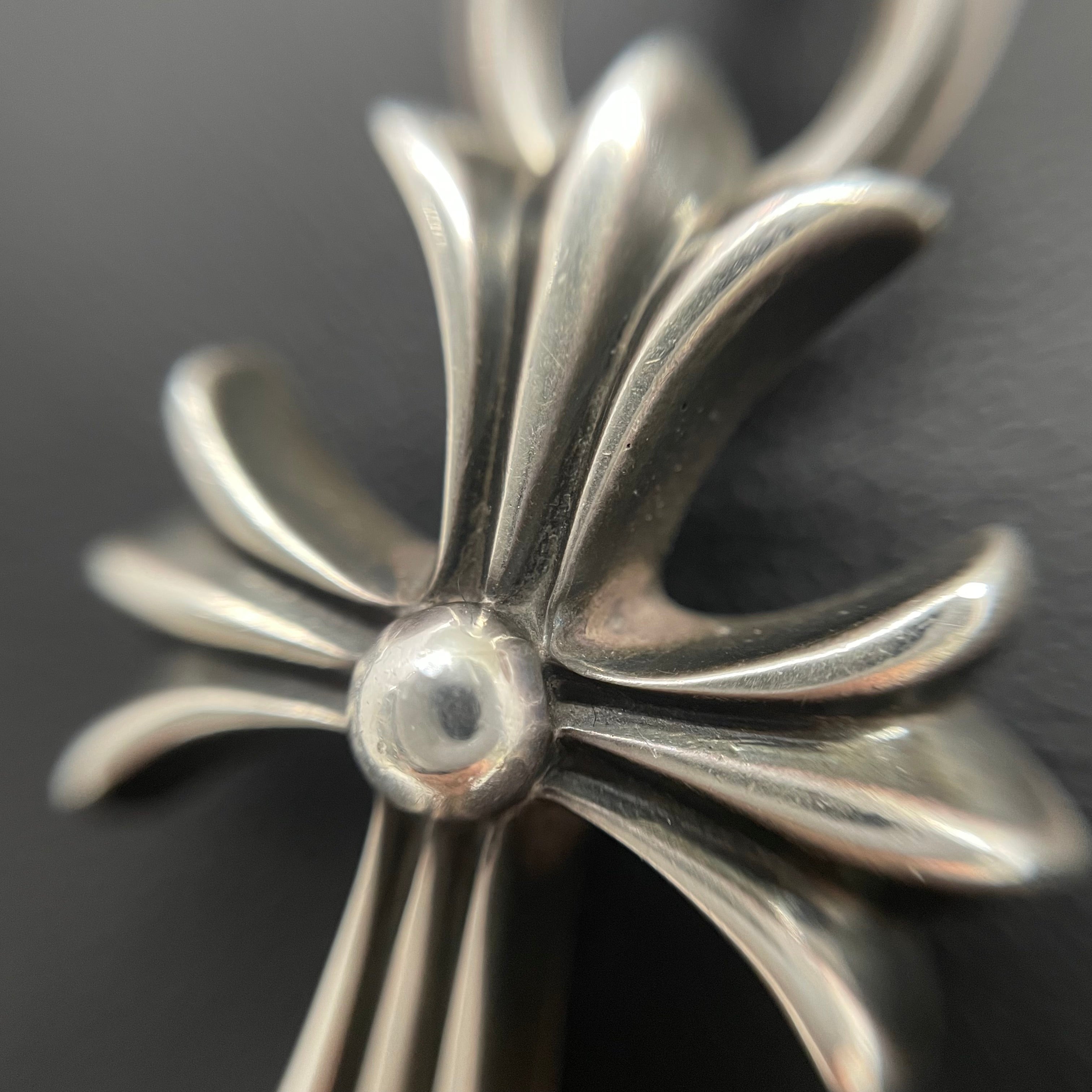 CHROME HEARTS_(クロムハーツ)_CH CRS SML W/BALE_スモールCHクロス Wベイル_シルバーネックレストップ_中古品