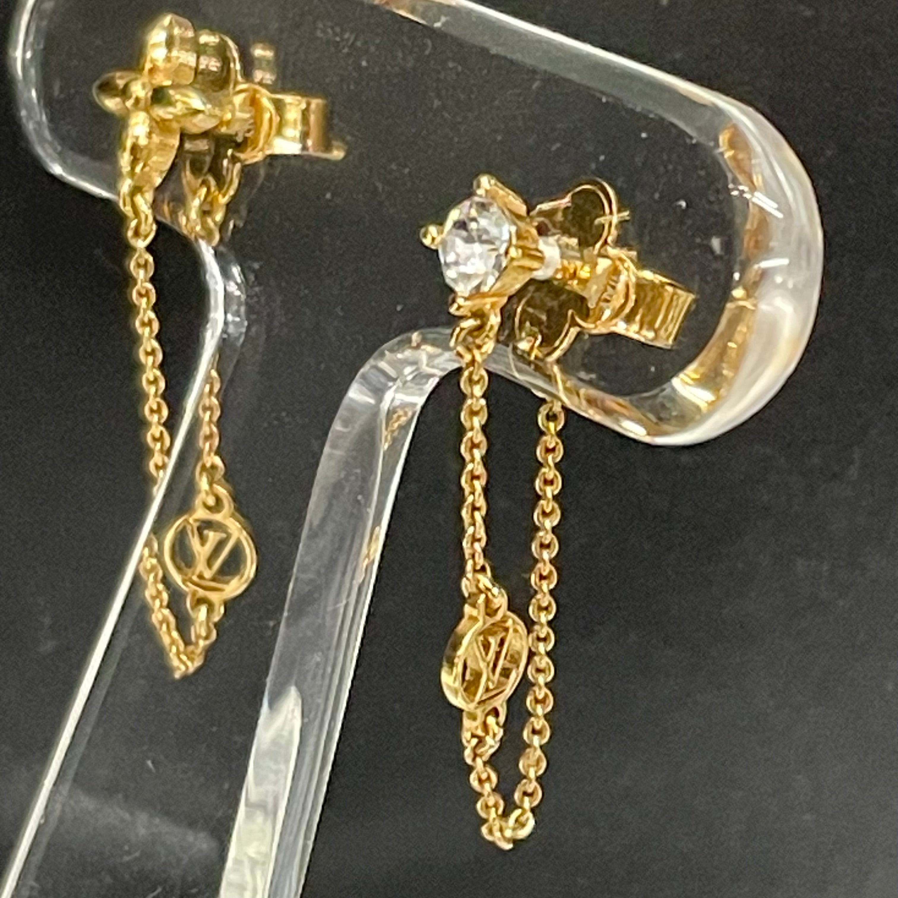 LOUIS VUITTON _(ルイ ヴィトン)_ブックル ドレイユ・_プティ ルイ ピアス M00390_ 中古品