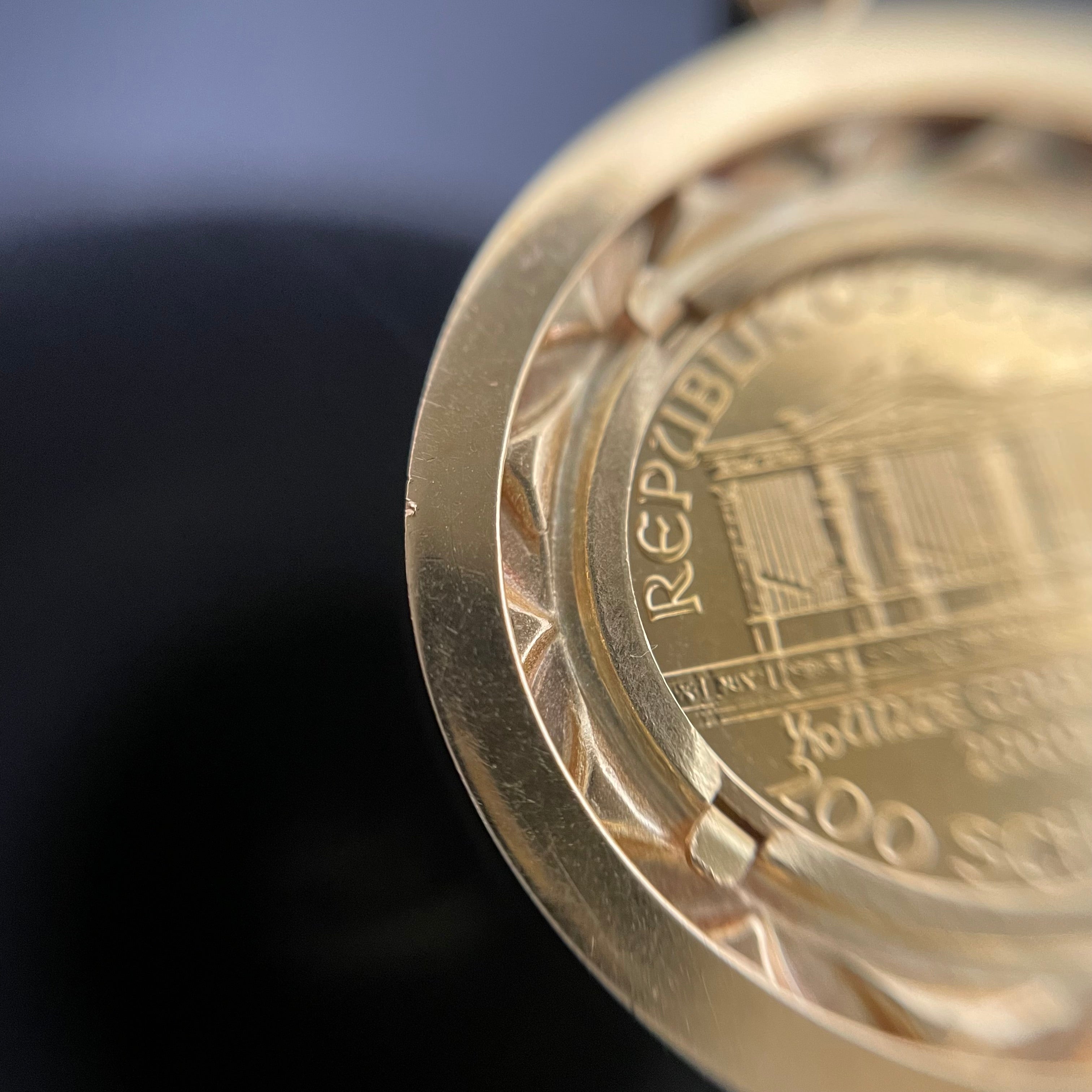 GINZA TANAKA_(ギンザタナカ)_ウィーンハーモニー金貨 _ペンダントトップ _純金1/10oz・枠K18/総重量6.2g _中古品