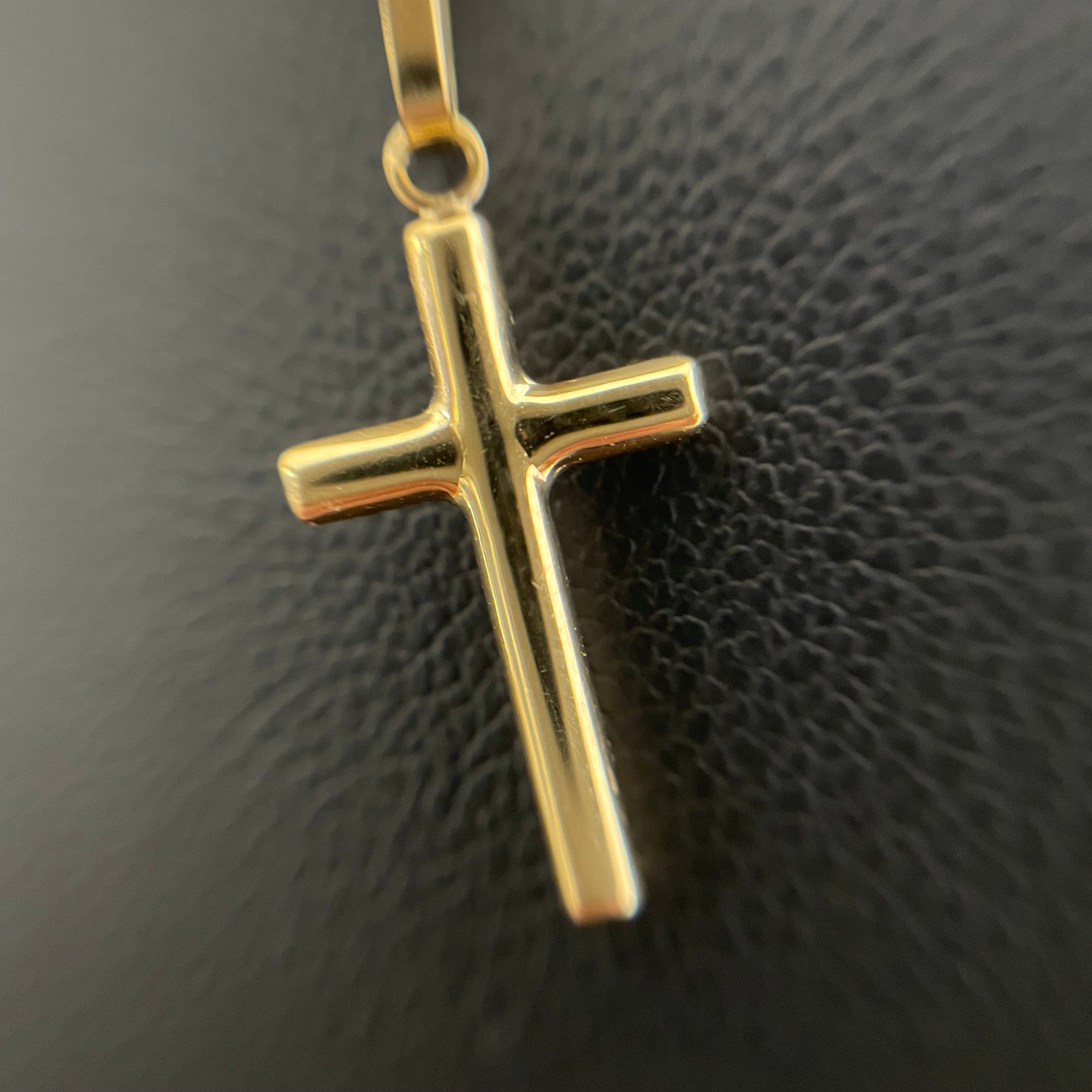 ノンブランド _K18/1.2g/41cm _クロスペンダントネックレス_中古品