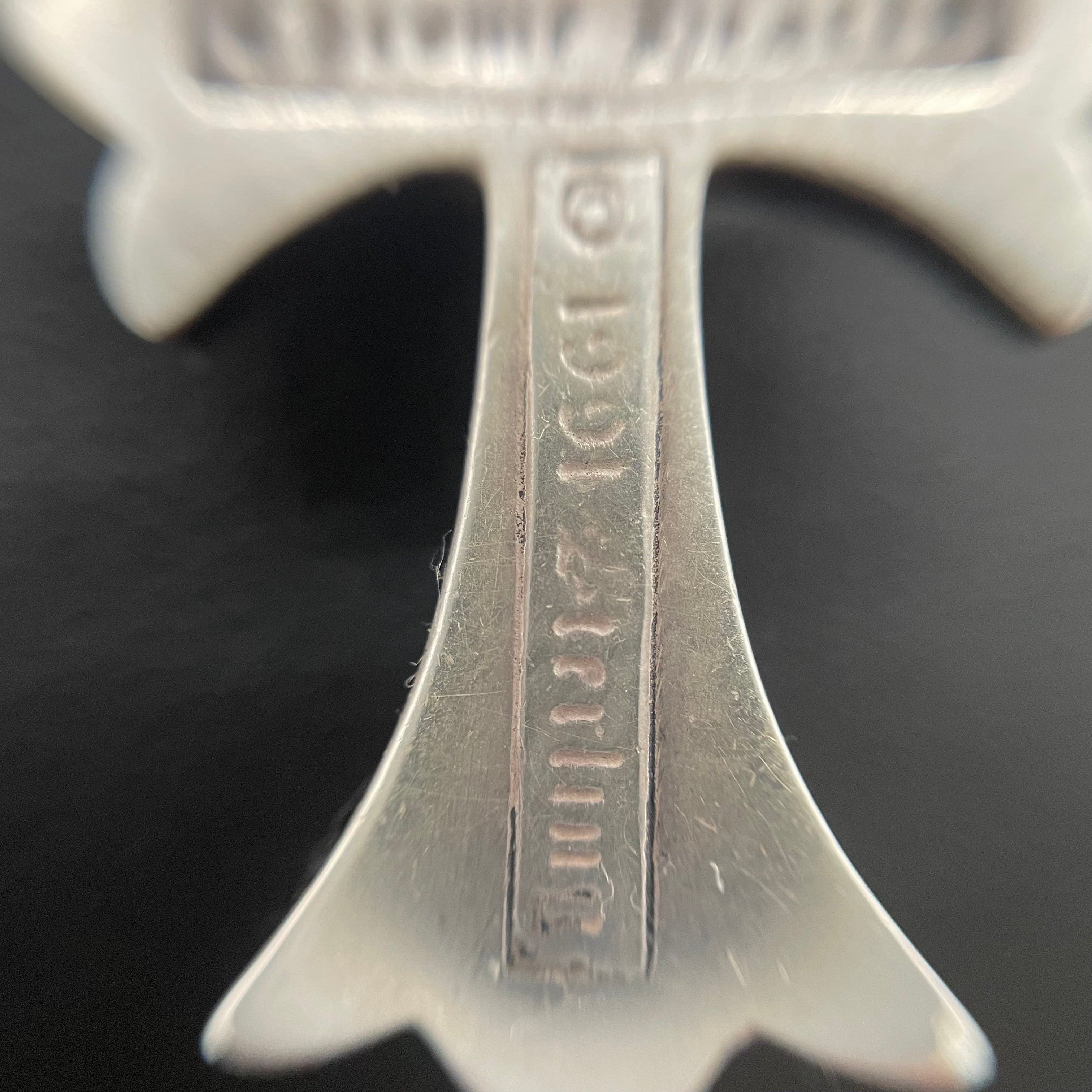 CHROME HEARTS_(クロムハーツ)_CH CRS SML W/BALE_スモールCHクロス Wベイル_シルバーネックレストップ_中古品