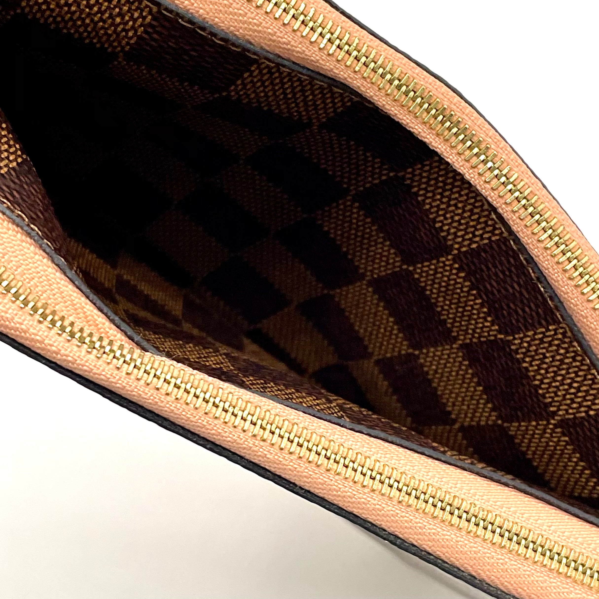 LOUIS VUITTON _(ルイヴィトン)_ダミエ エベヌ_ポシェット ドゥーブルジップ_N60254 _中古品