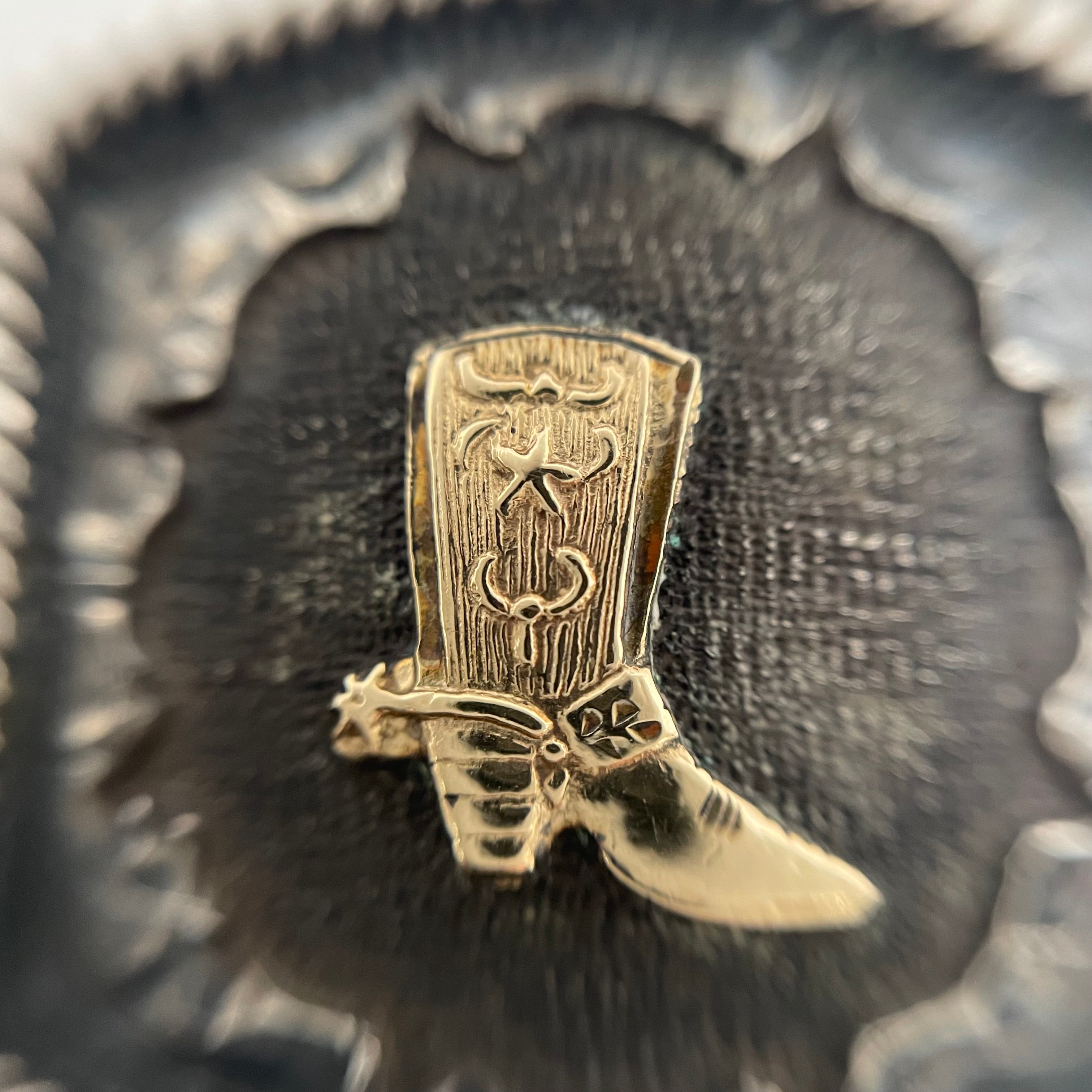 VOGT_(ボグト)_スターリングシルバー/14K _ウエスタンバングル _69g/17.5cm _中古品