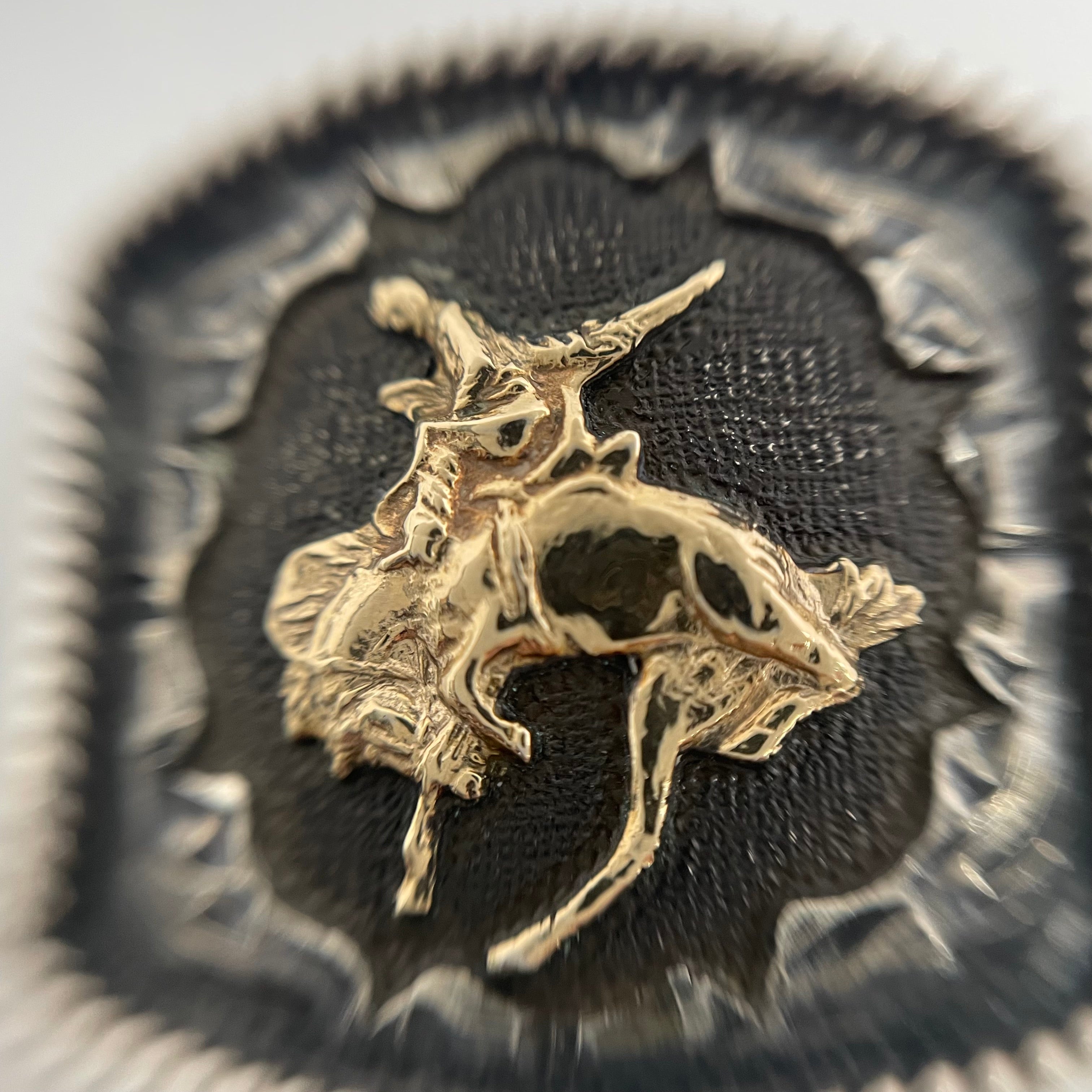 VOGT_(ボグト)_スターリングシルバー/14K _ウエスタンバングル _69g/17.5cm _中古品