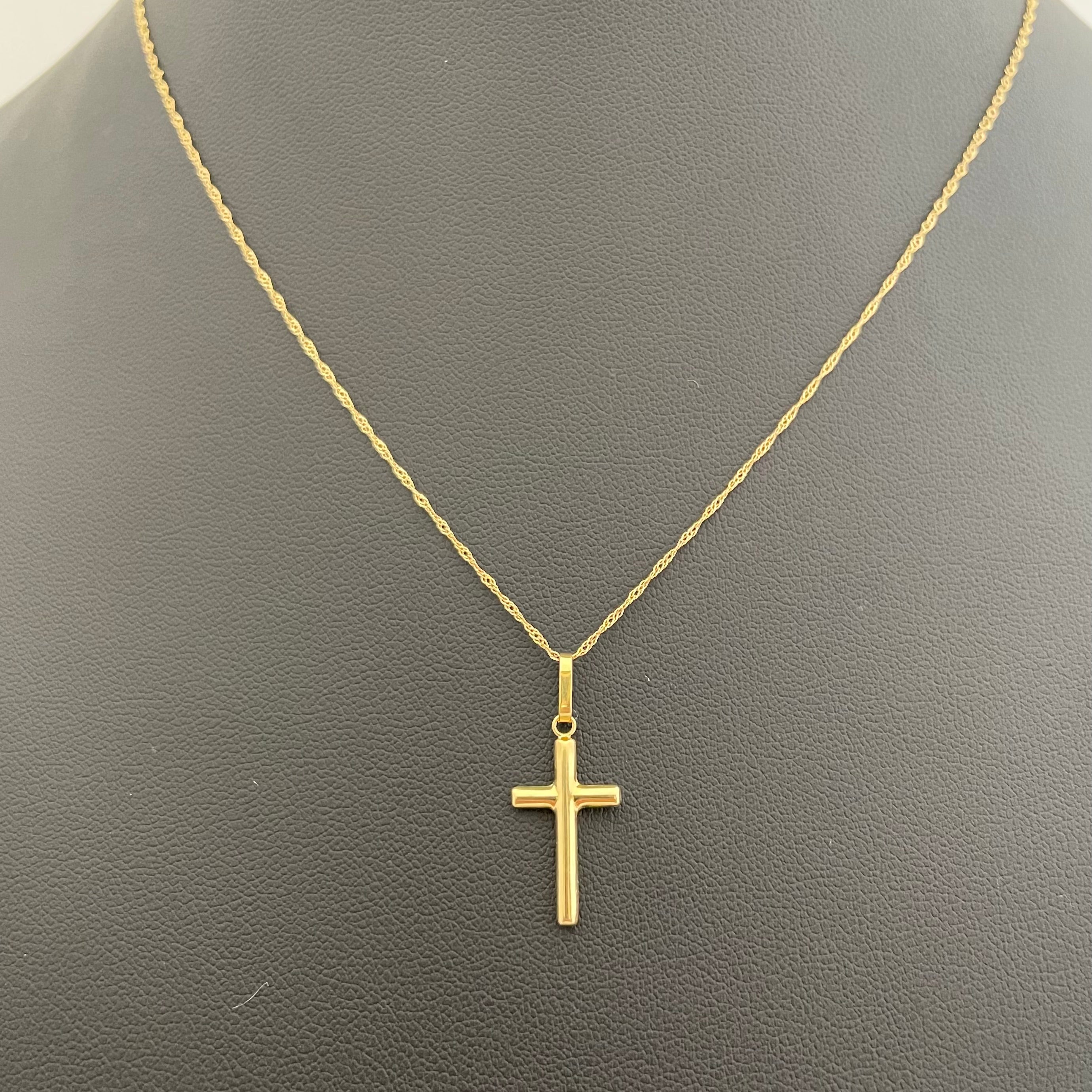 ノンブランド _K18/1.2g/41cm _クロスペンダントネックレス_中古品