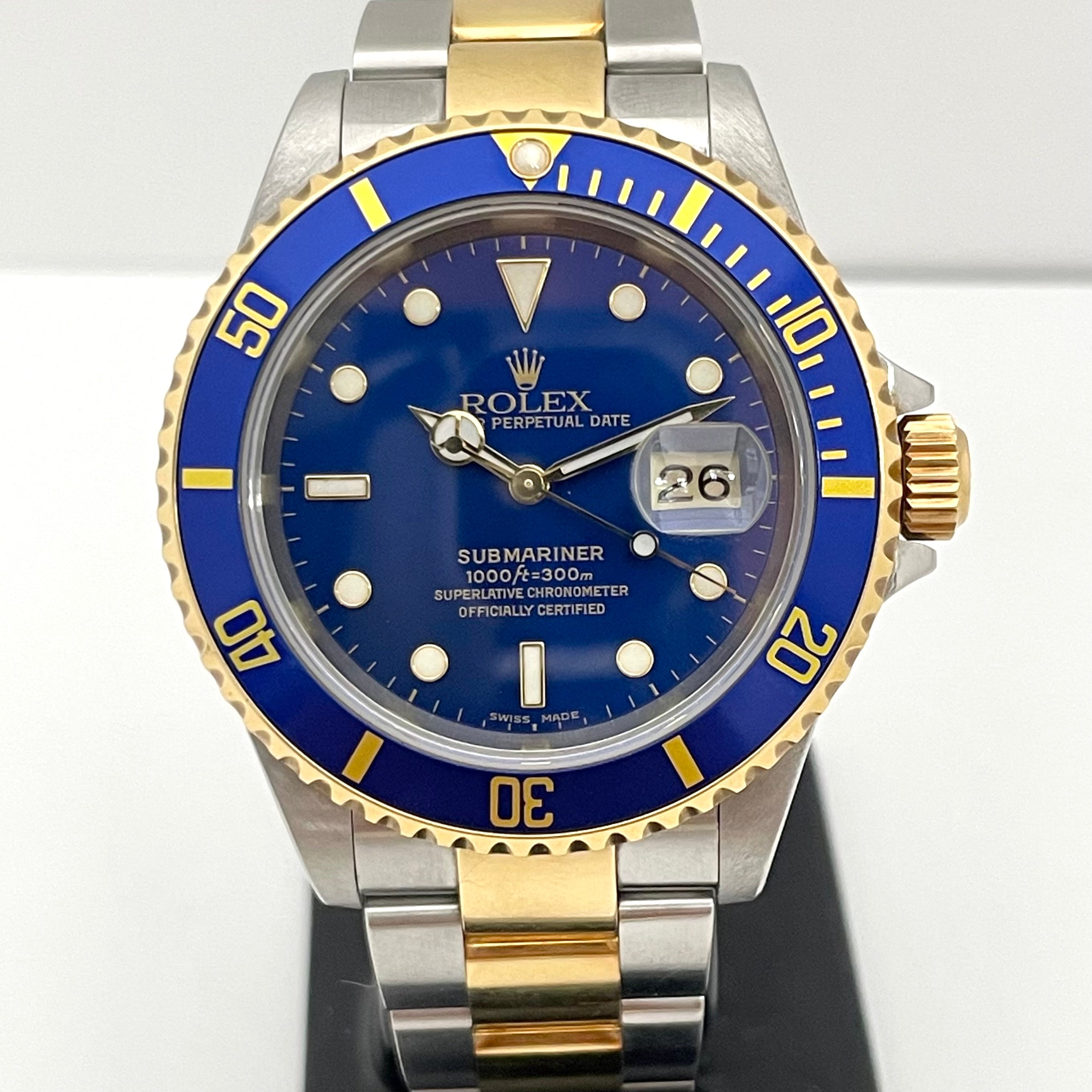 ROLEX_(ロレックス)_サブマリーナ 16613_ ブルーK18/SS _中古品