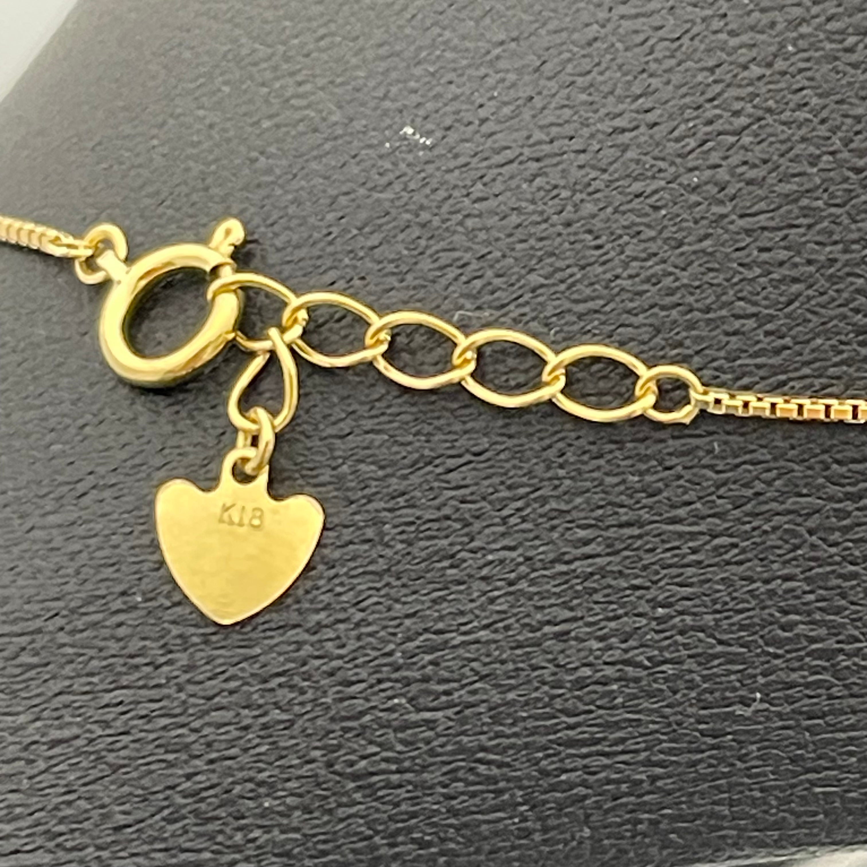 ノンブランド _K18ハートネックレス_ 3.0g/40cm _中古品
