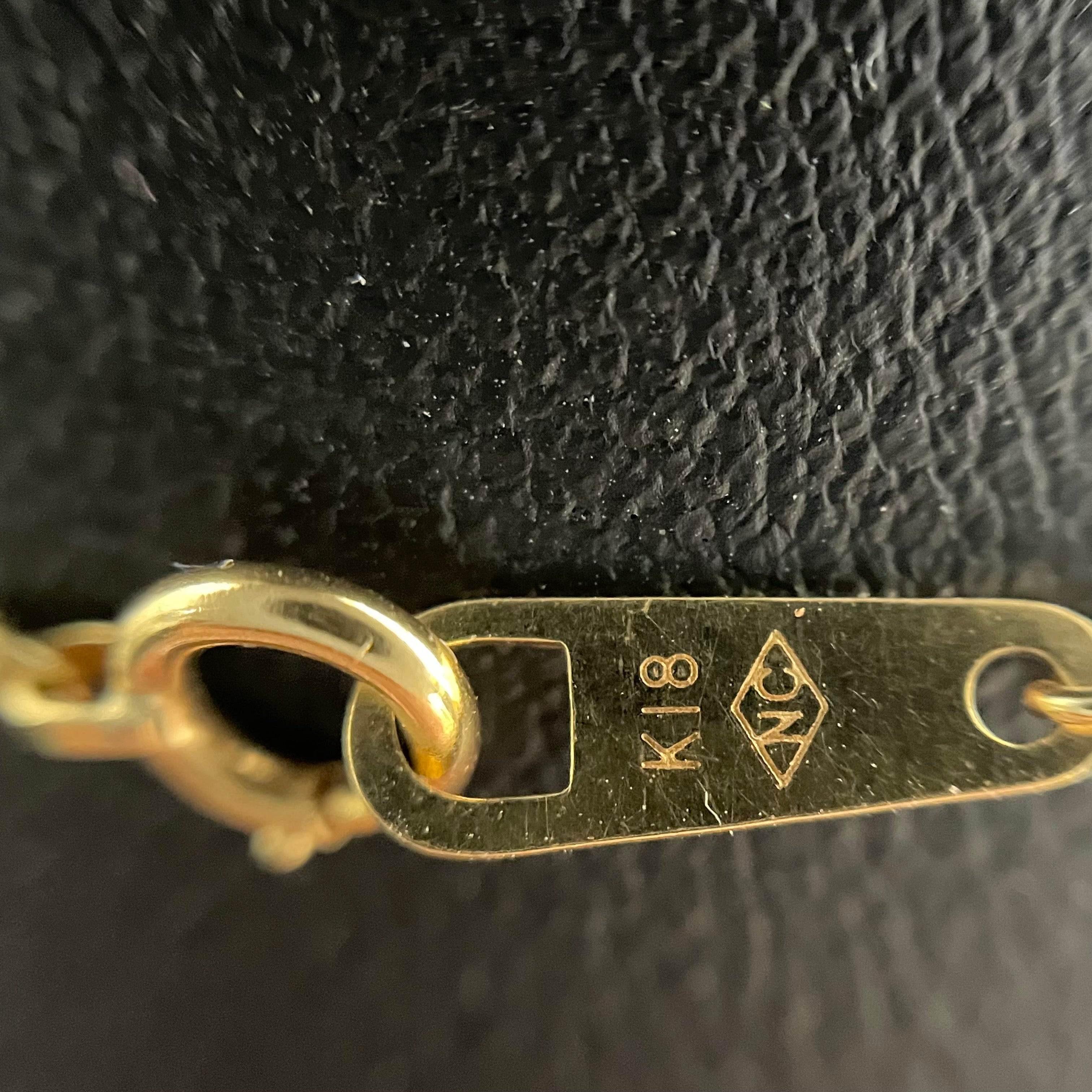 ノンブランド_K18ダイヤモンドネックレス_FD1.0ct/3.6g/40cm_中古品