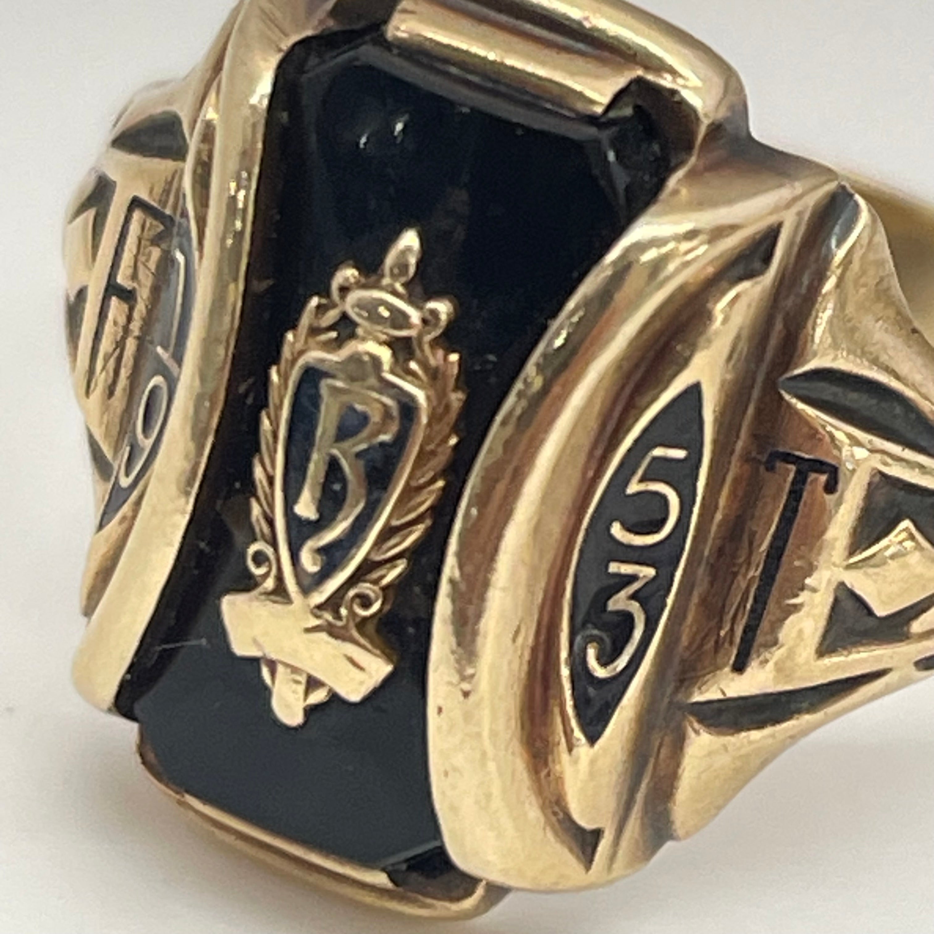 JOSTENS_(ジャスティンズ) _1953年製ビンテージ _カレッジリング_10K/7.3g/#20.5号_中古品