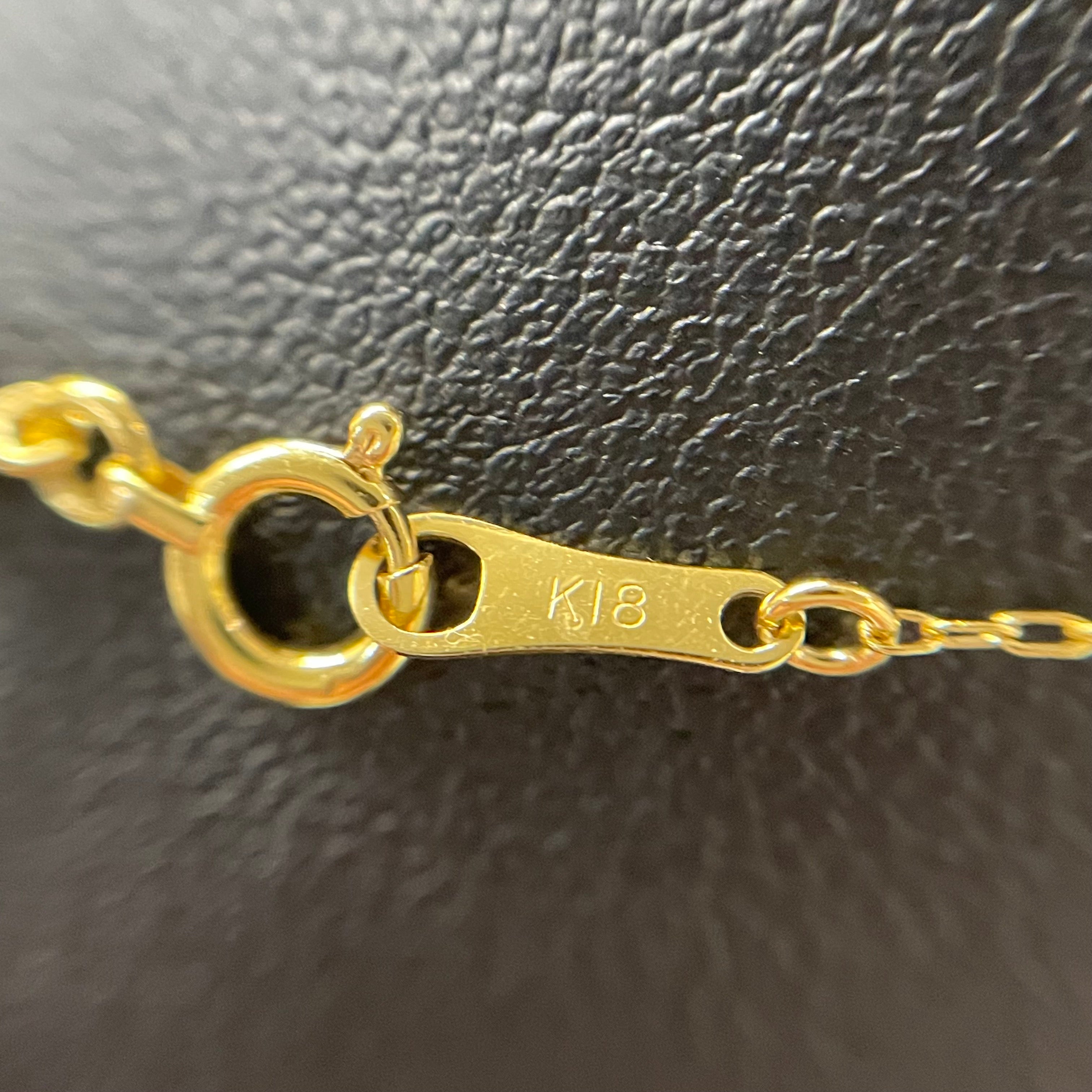 ノンブランド _K18ペンダントネックレス_ シェル/1.6g/45cm _中古品