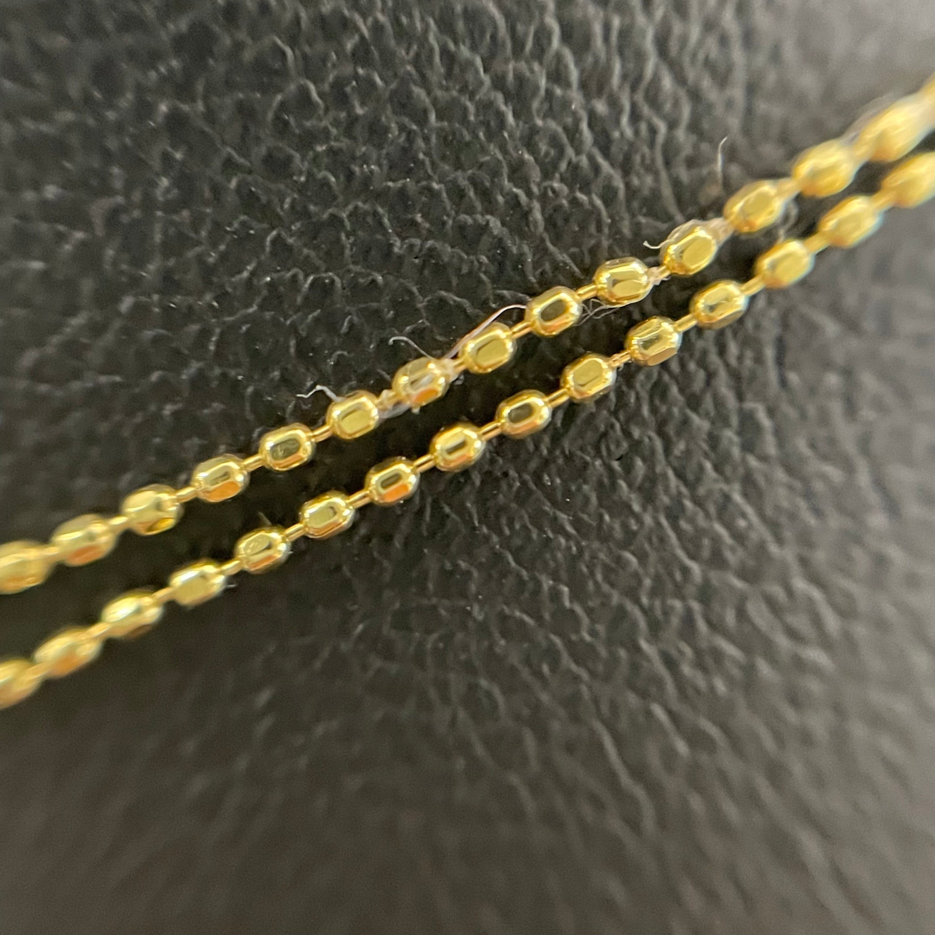ノンブランド _K18ダイヤモンド _クロス2連ネックレス_FD0.3/0.2ct/3.8g _中古品