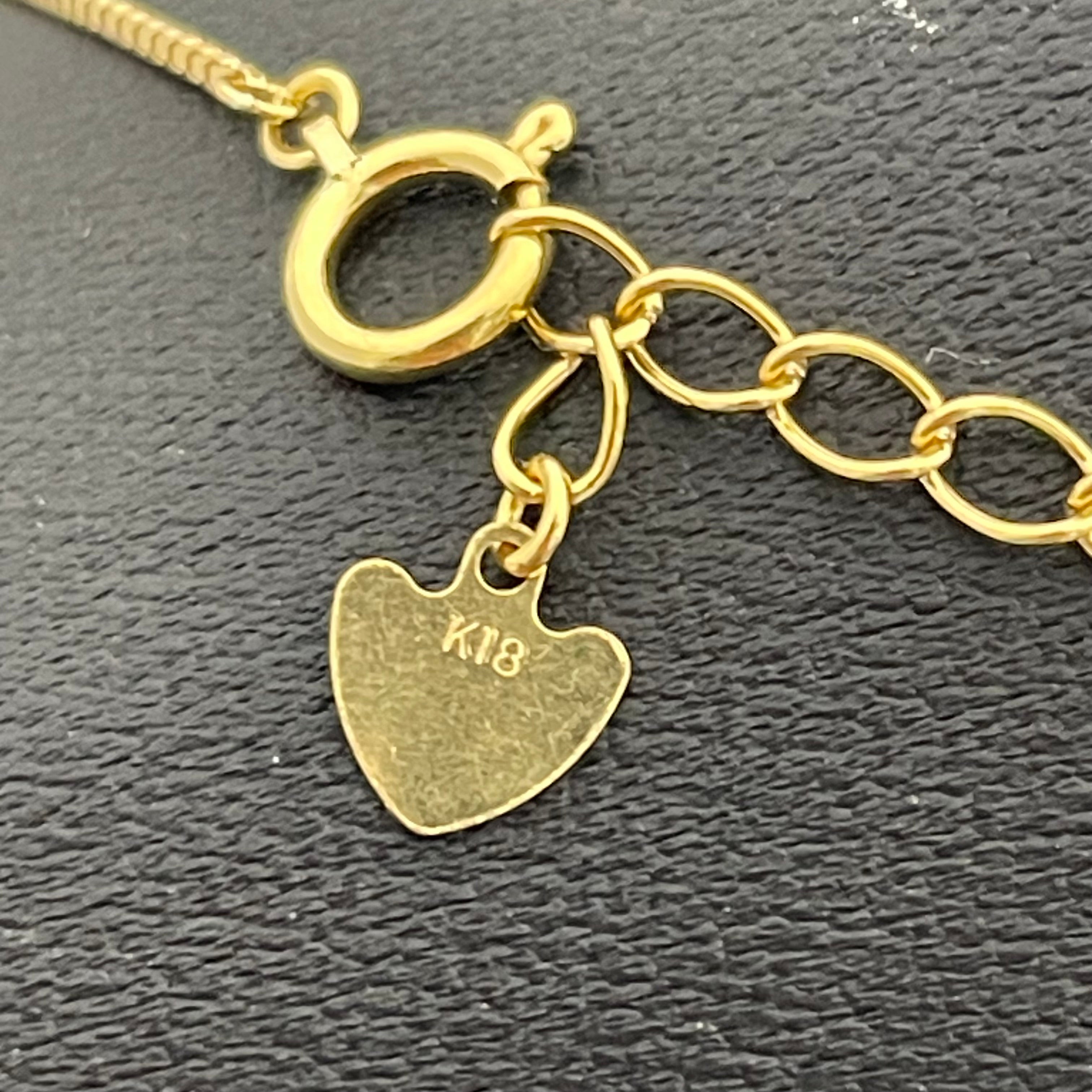 ノンブランド _K18ハートネックレス_ 3.0g/40cm _中古品