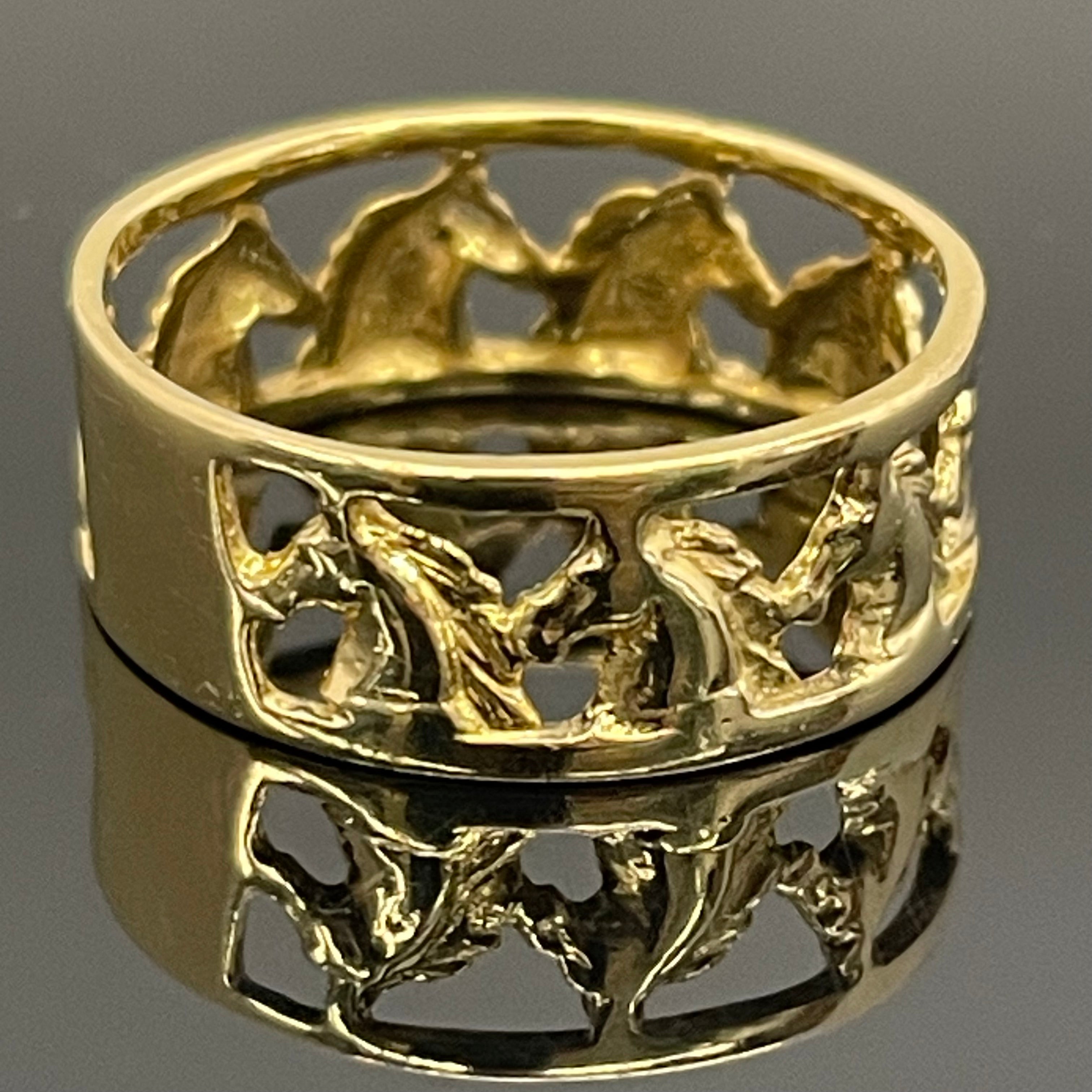 ノンブランド _九頭馬リング(指輪)_K18/2.7g/#13号 _中古品