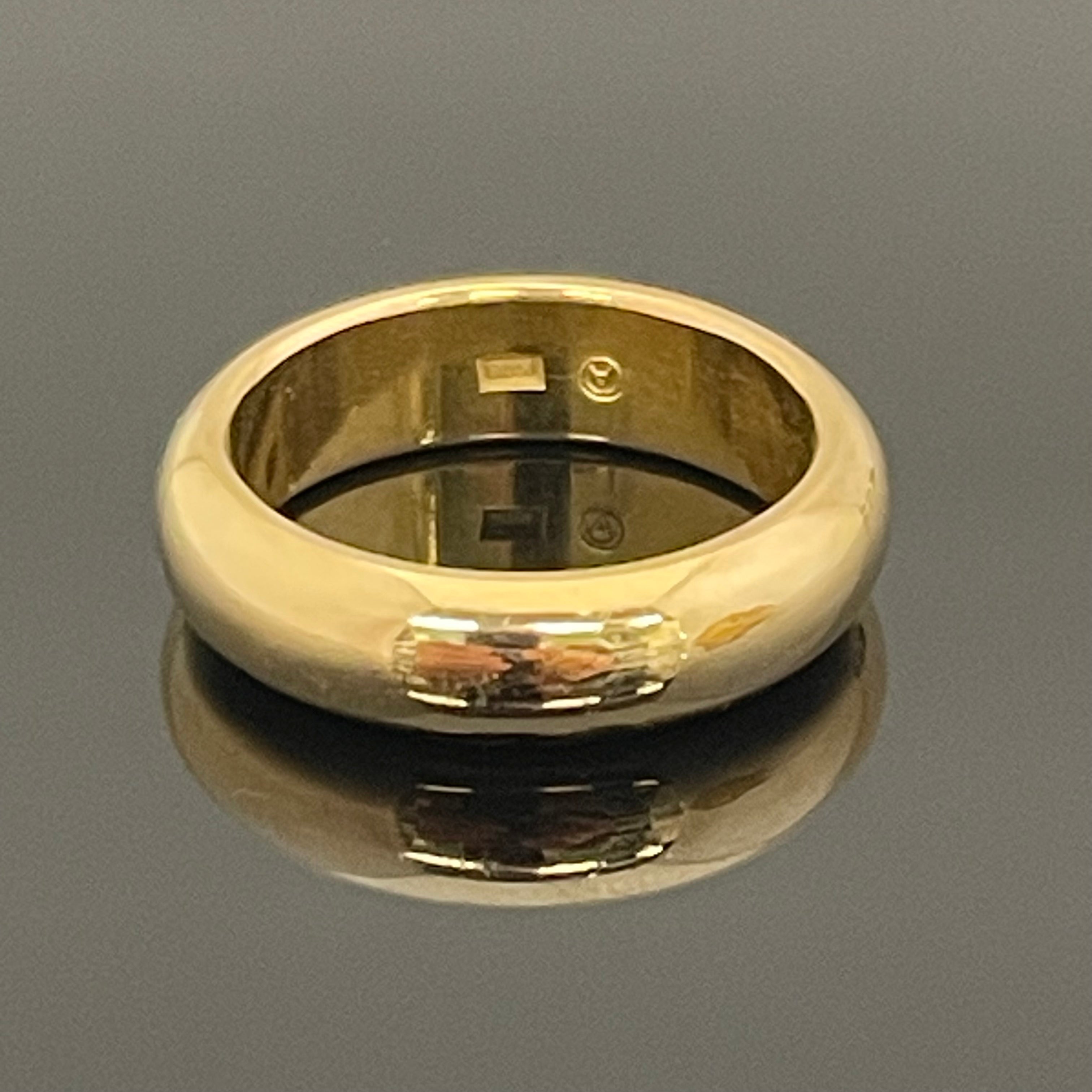 ノンブランド _K18甲丸リング(指輪)_12.1g/#17号 _中古品