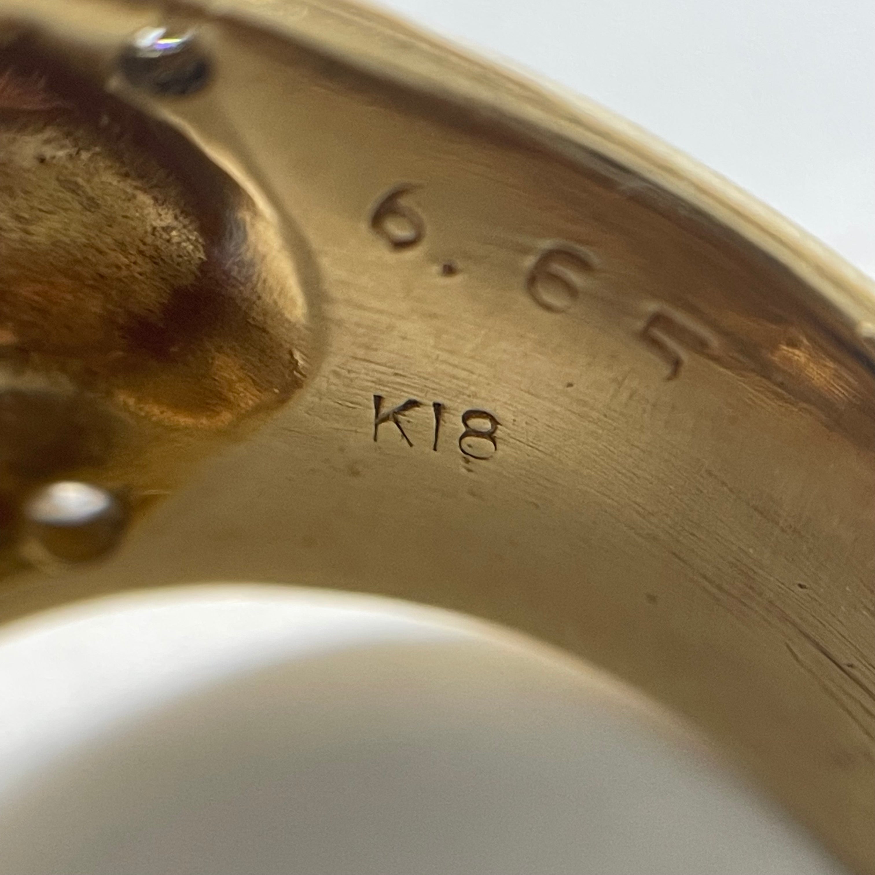ノンブランド _K18サファイアリング _S6.65ct/FD1.24ct/22.2g/#17.5号_中古品