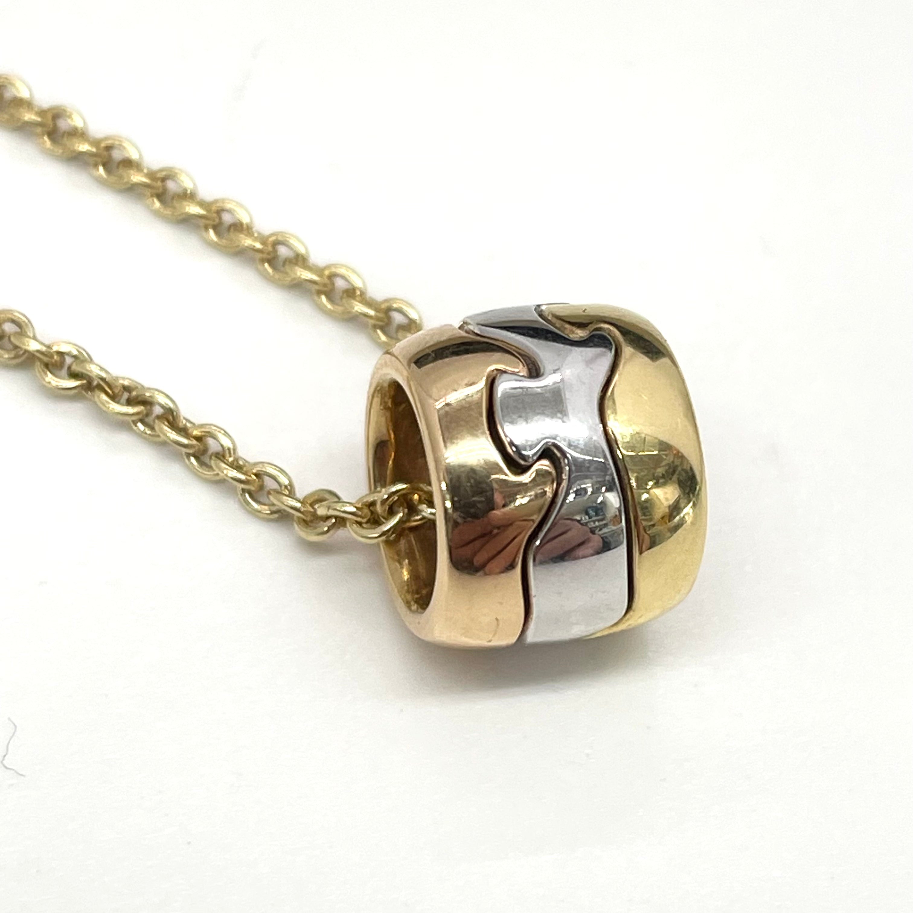 GEORG JENSEN_(ジョージジェンセン)_3カラー(K18)_FUSIONペンダントネックレス_12.5g/40cm_中古品