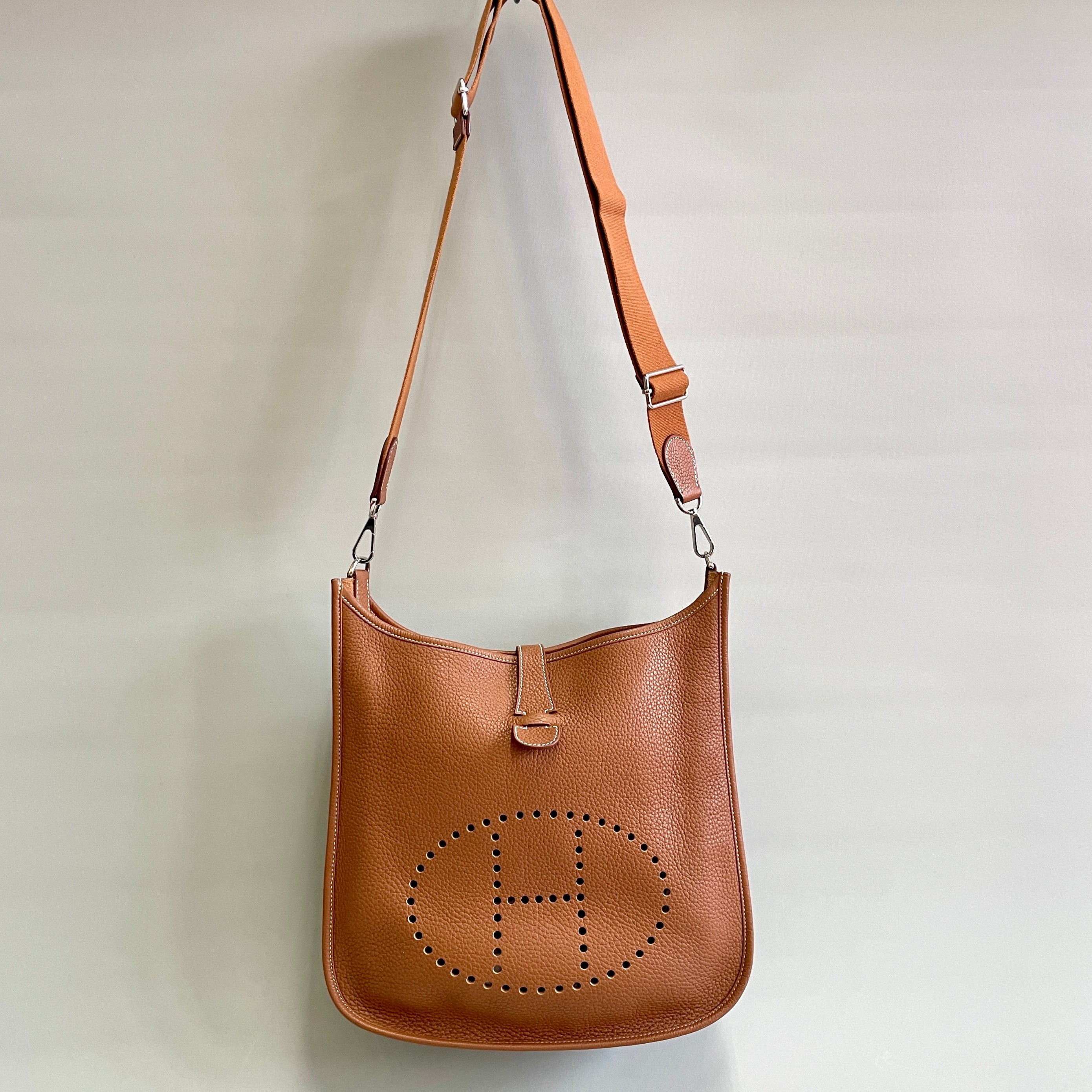 HERMES_(エルメス)_エヴリン3GM _トリヨンクレマンス _ゴールド/シルバー金具 □N刻印 _中古品