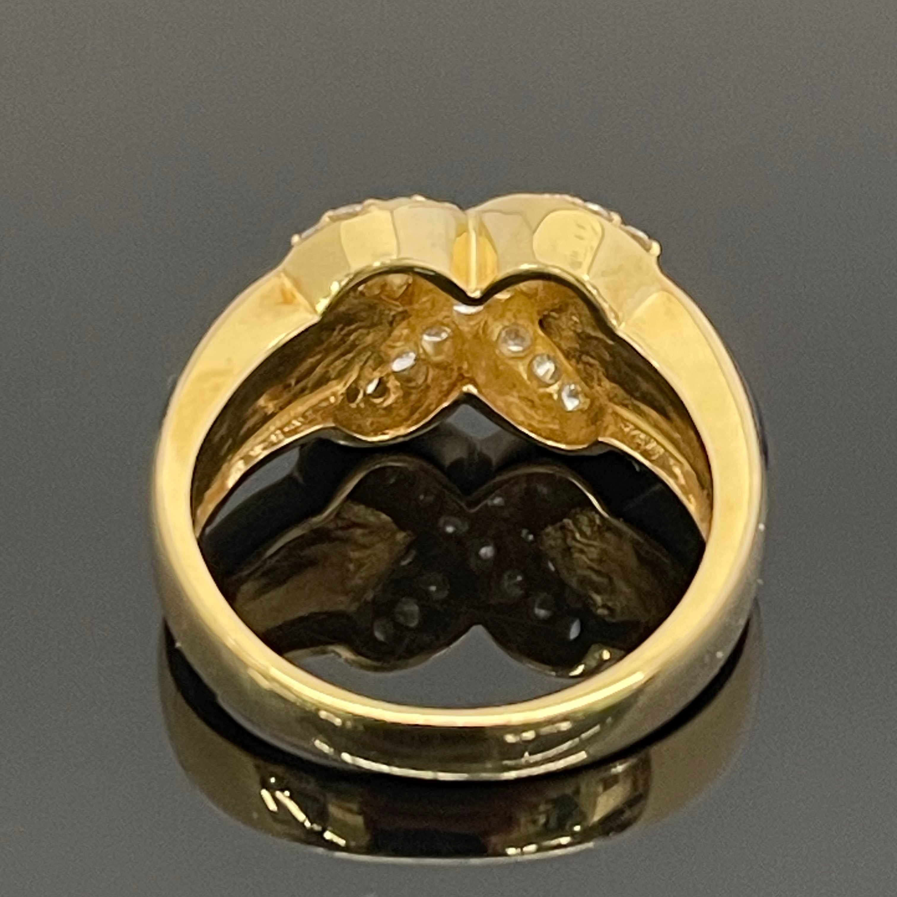 ノンブランド _K18ファッションリング _ダイヤモンド/オニキス _FD0.50ct/6.9g/#12.5号 _中古品