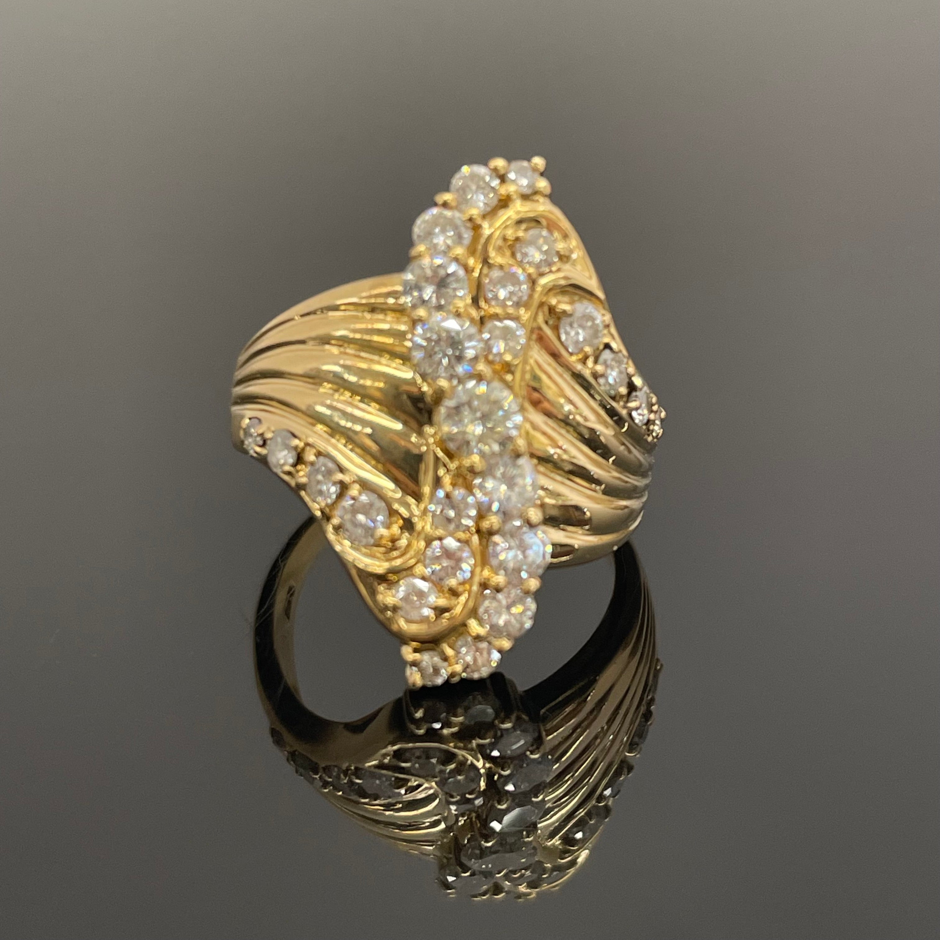 ノンブランド _K18ダイヤモンドリング_FD1.01ct/6.4g/#11号 _中古品