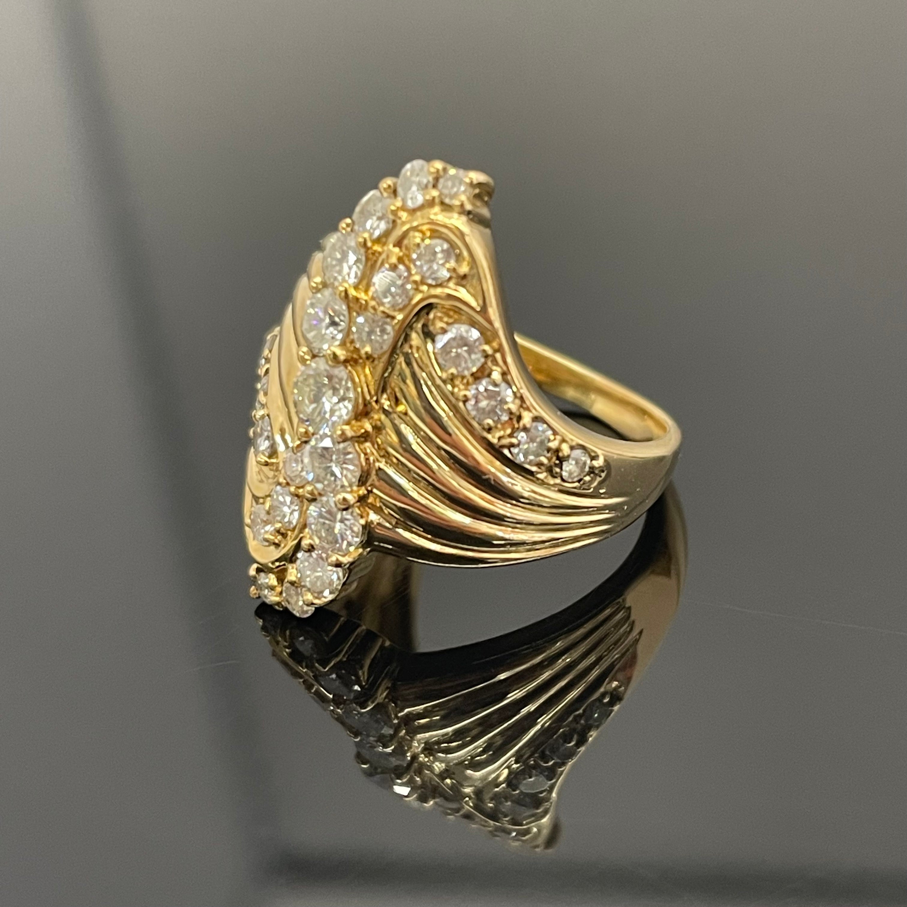 ノンブランド _K18ダイヤモンドリング_FD1.01ct/6.4g/#11号 _中古品