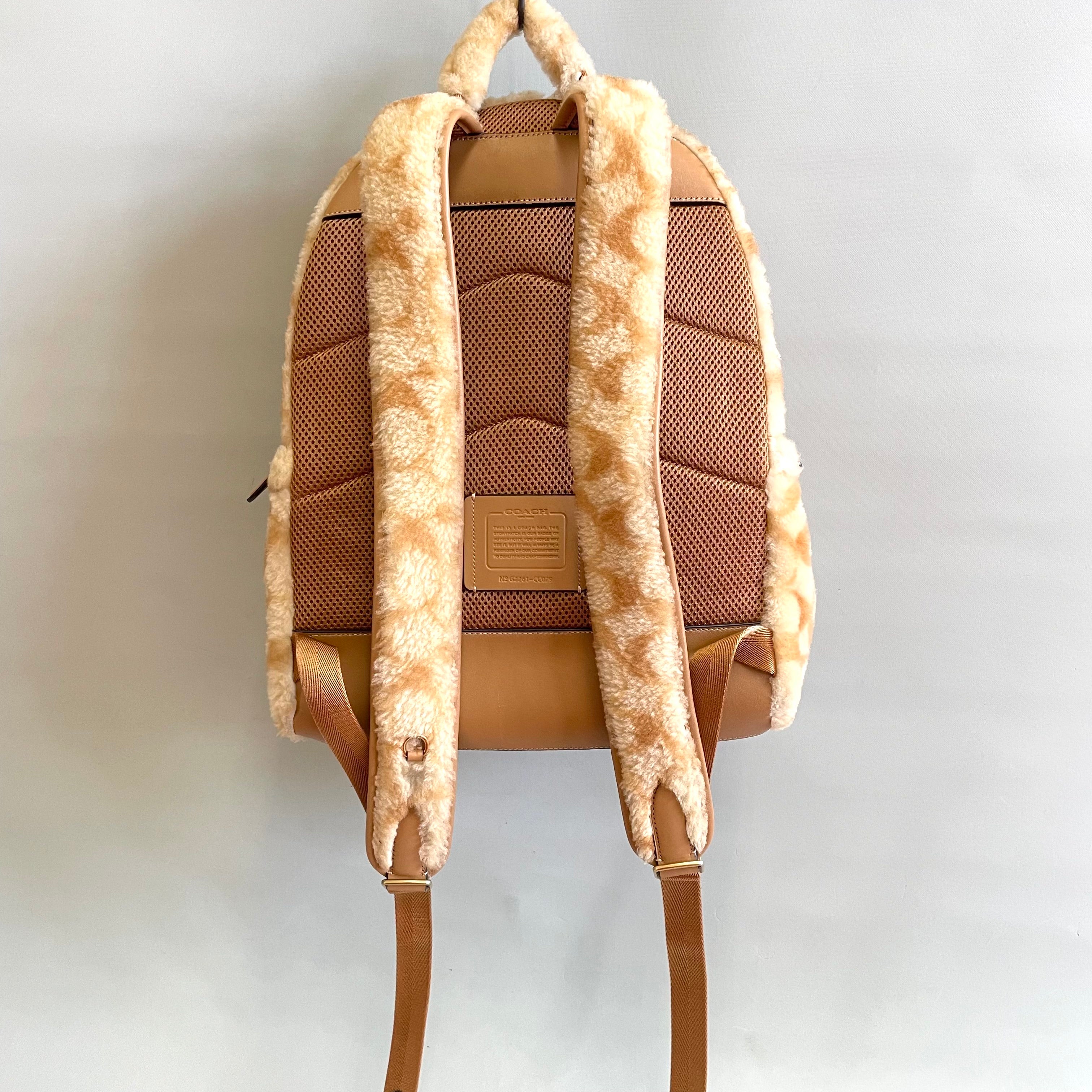 COACH_(コーチ)CC079_チャーター バックパック・_シグネチャー シアリング_中古品