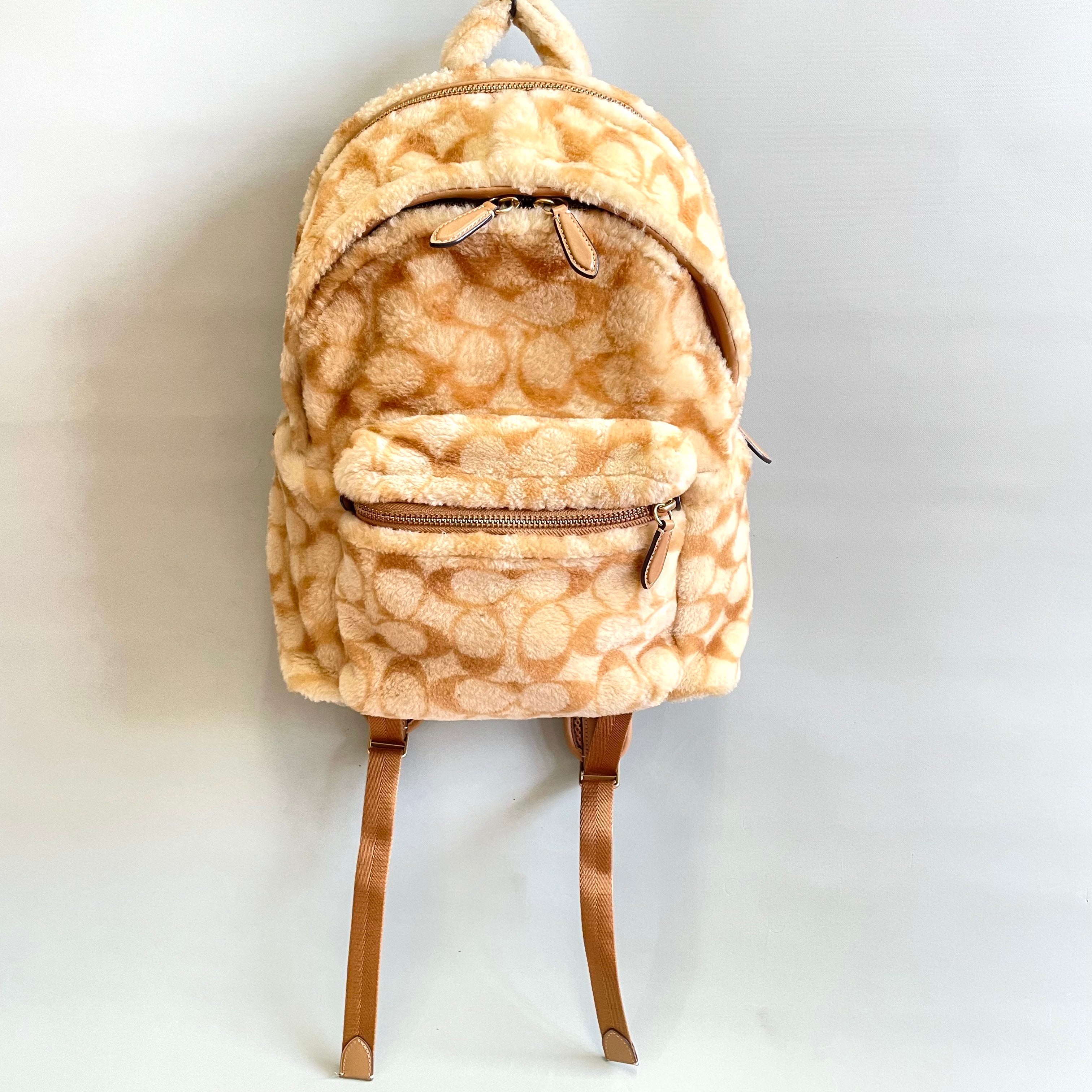 COACH_(コーチ)CC079_チャーター バックパック・_シグネチャー シアリング_中古品