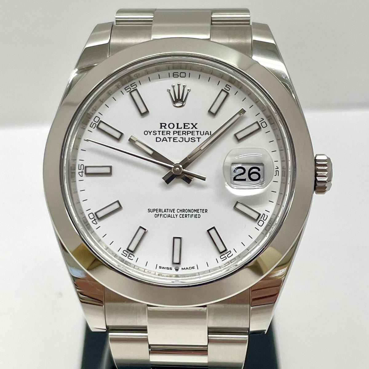 ROLEX_(ロレックス)_デイトジャスト41_ ホワイト/オイスター_ 126300_ 中古品