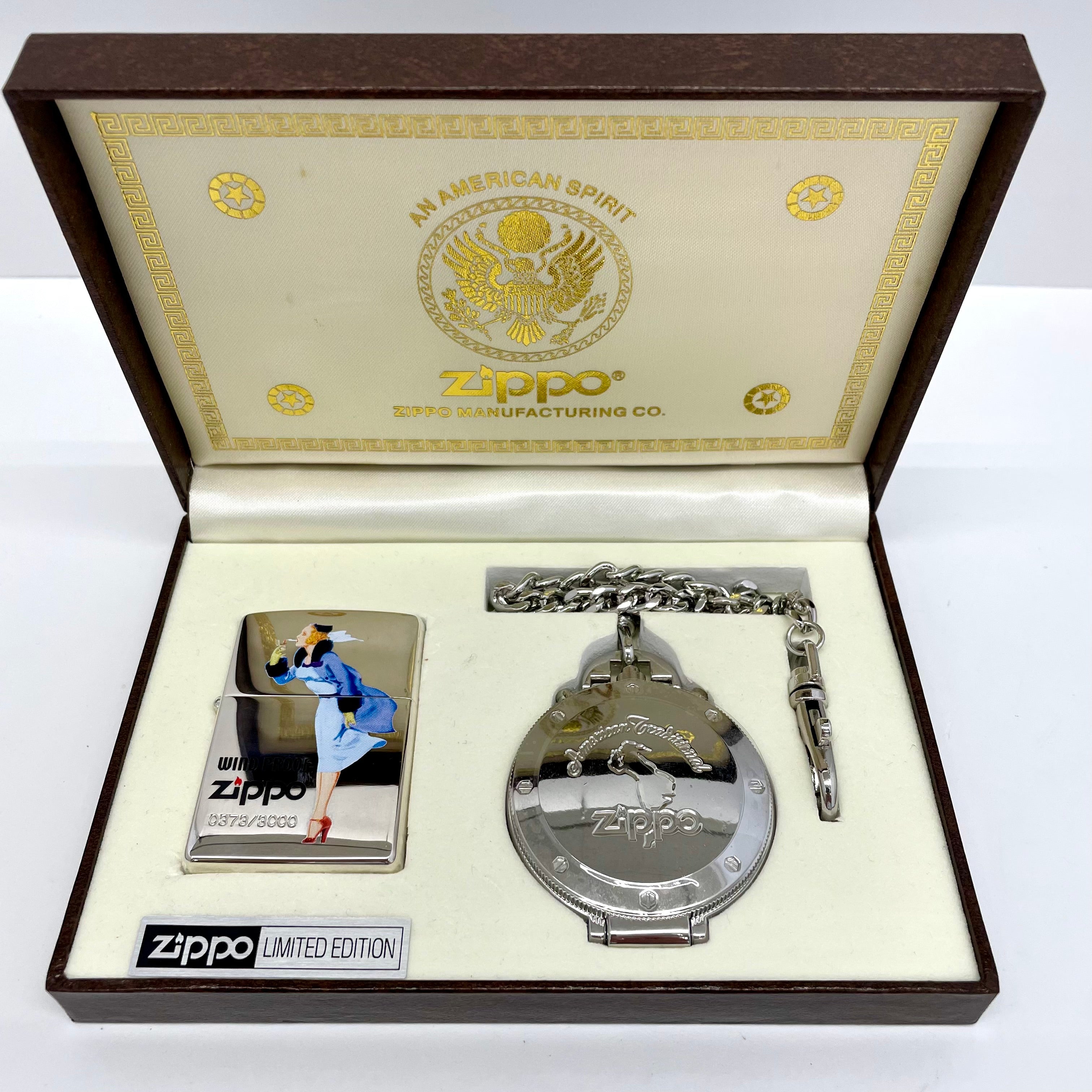 Zippo_(ジッポー)_Windy girl懐中時計セット_ 3000個限定 _未使用品