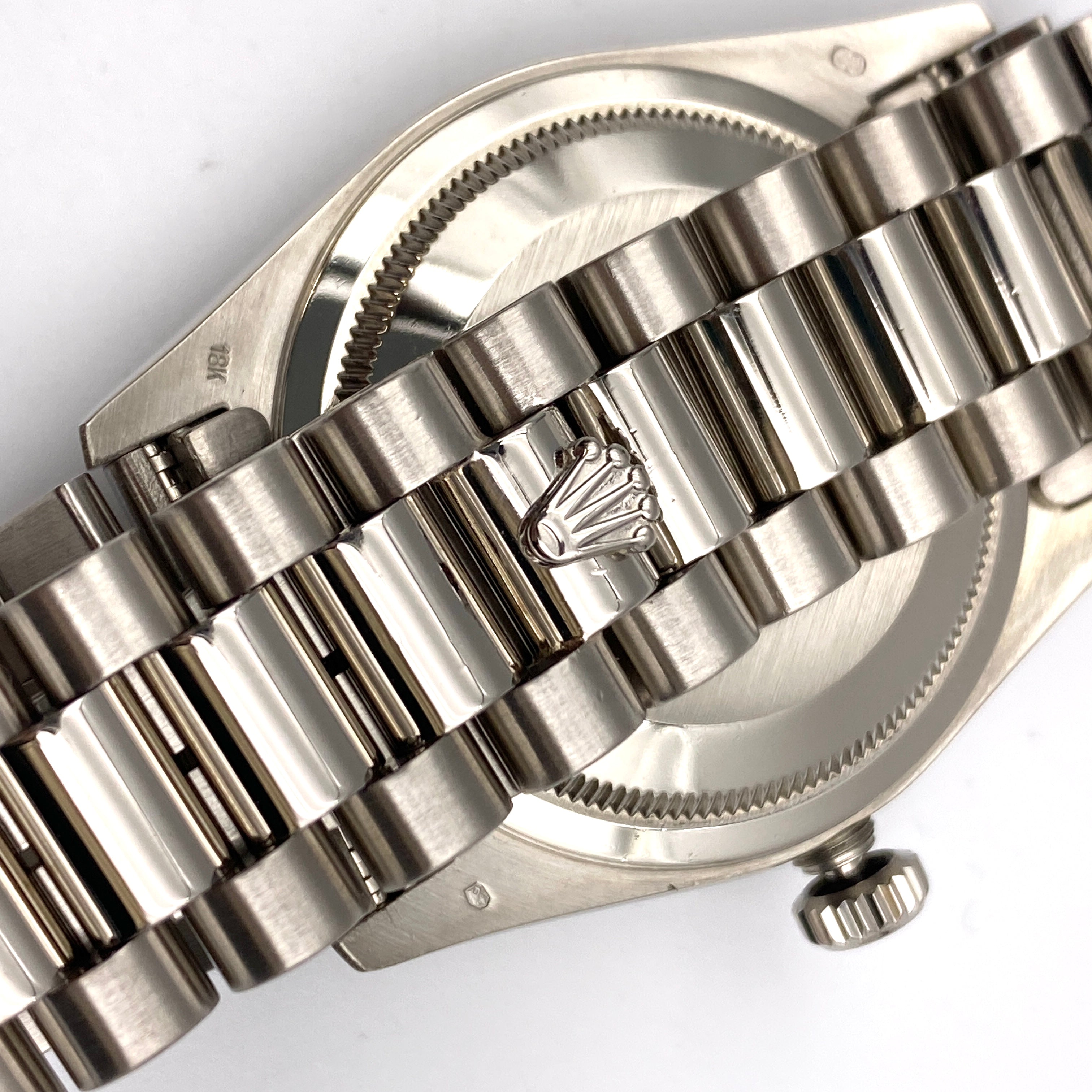 ROLEX_(ロレックス)_メンズ デイデイト _18239A _ブラックシェル10Pダイヤ _ホワイトゴールド_中古品