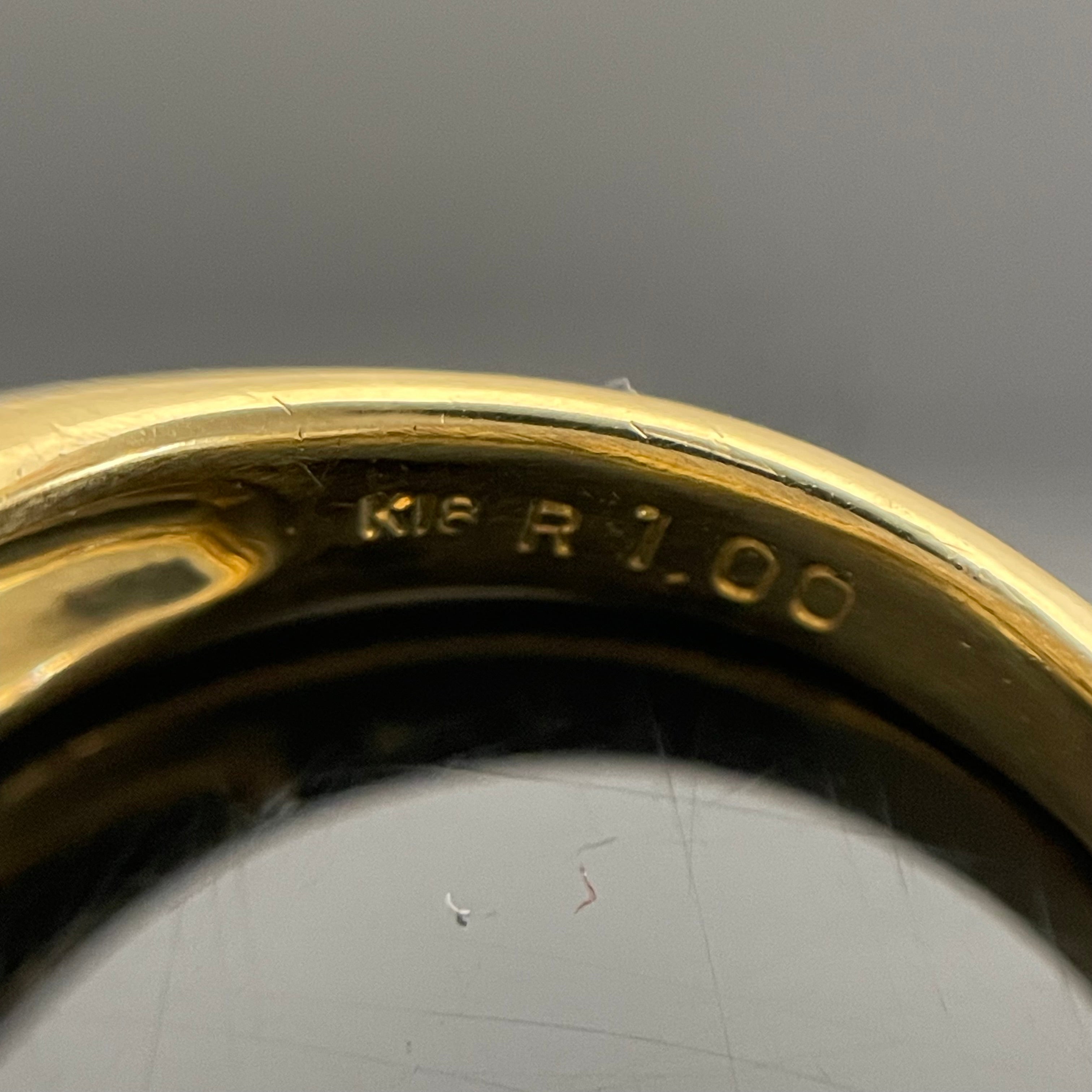 ノンブランド_ ルビー 指輪(リング)_ R1.00ct/FD1.00ct_ K18/6.4g/#13.5号_中古品